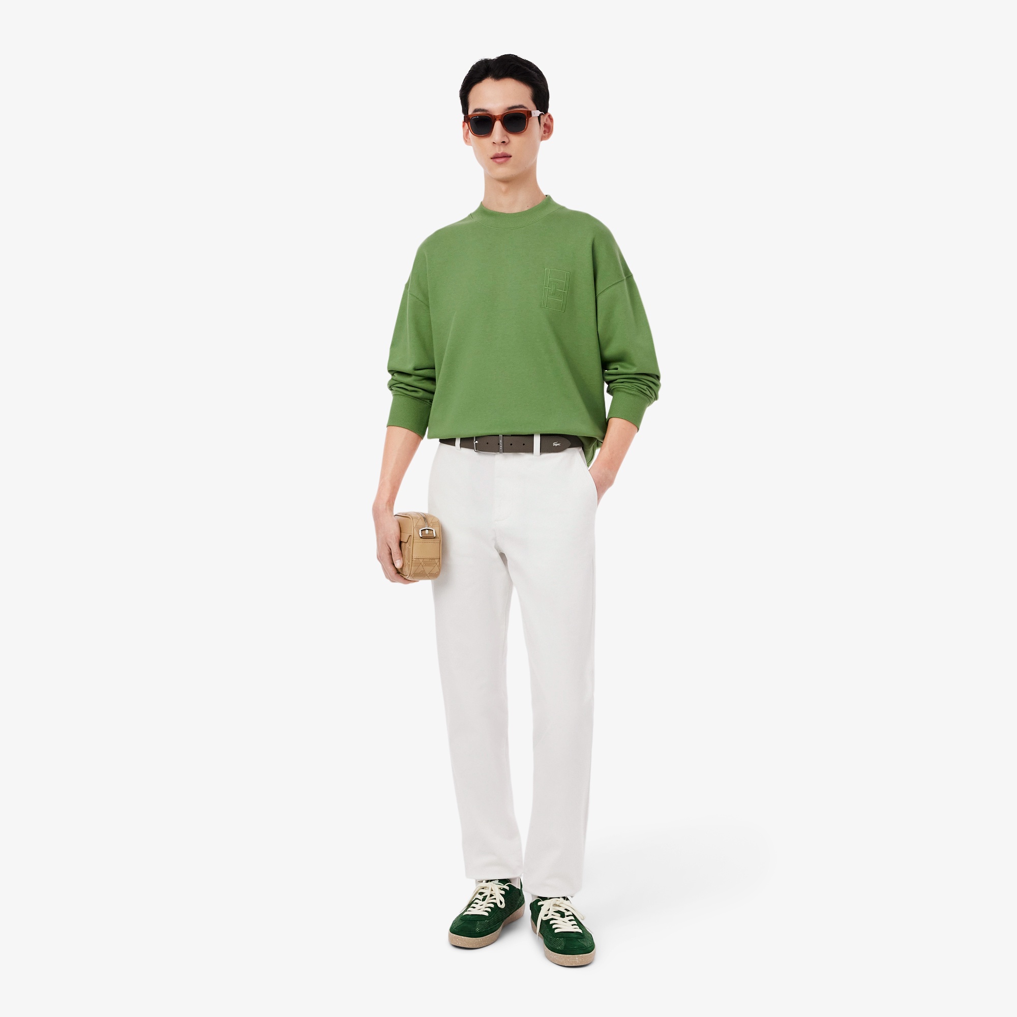 コートステッチクルーネックスウェット