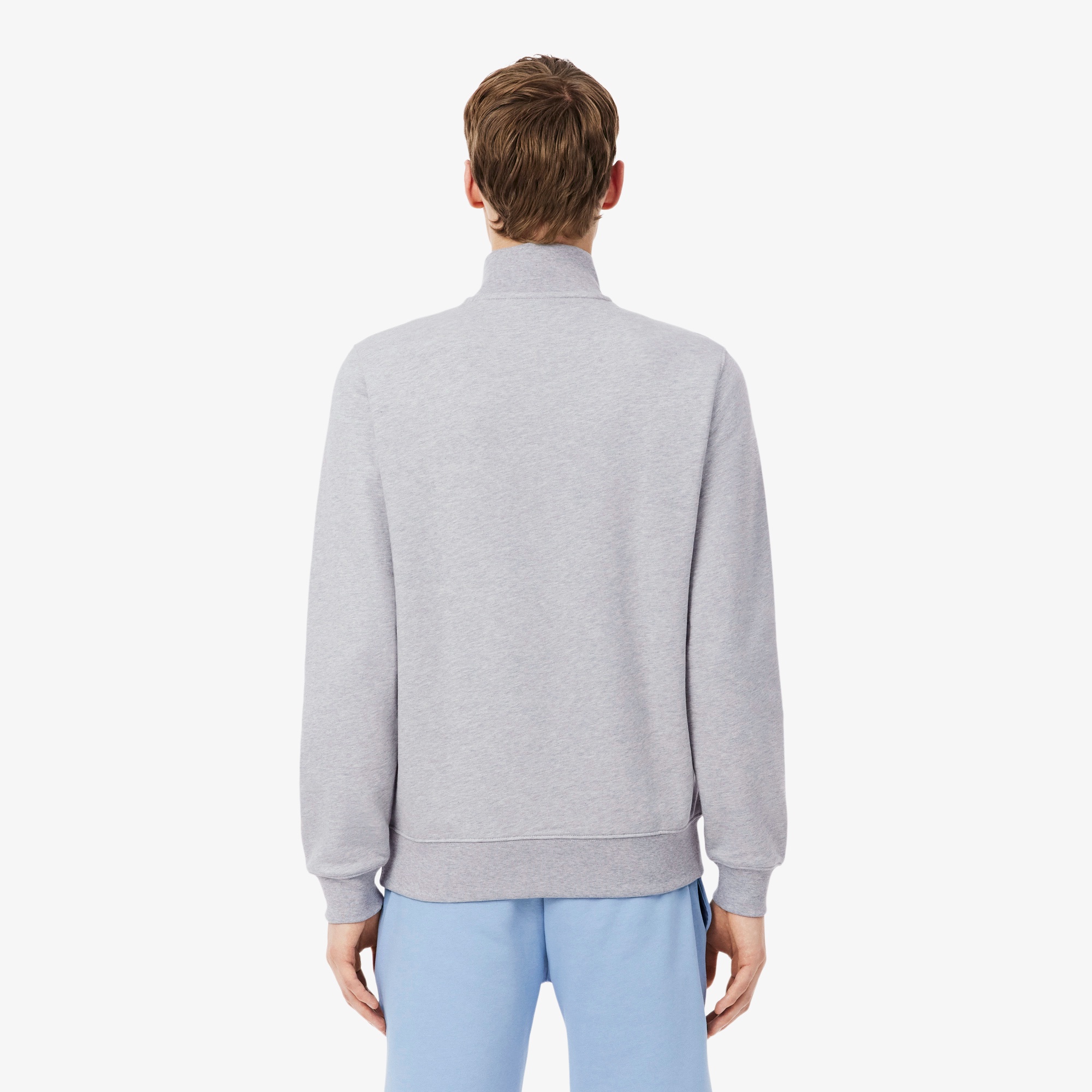 ハイネックハーフジップスウェット