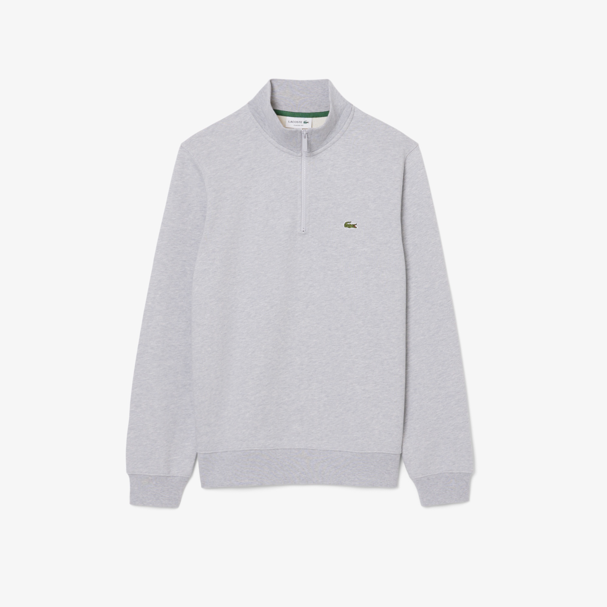 ハイネックハーフジップスウェット