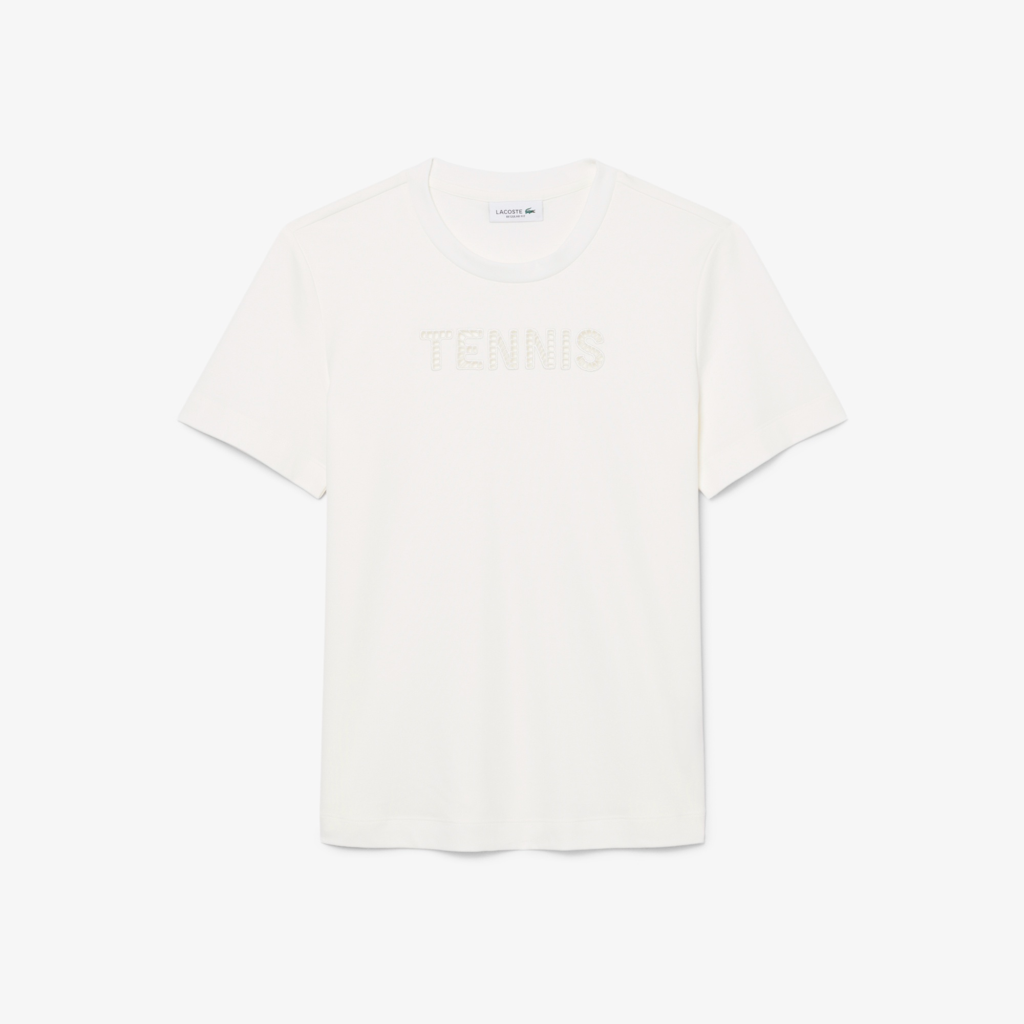 カットワークテニス刺しゅうTシャツ