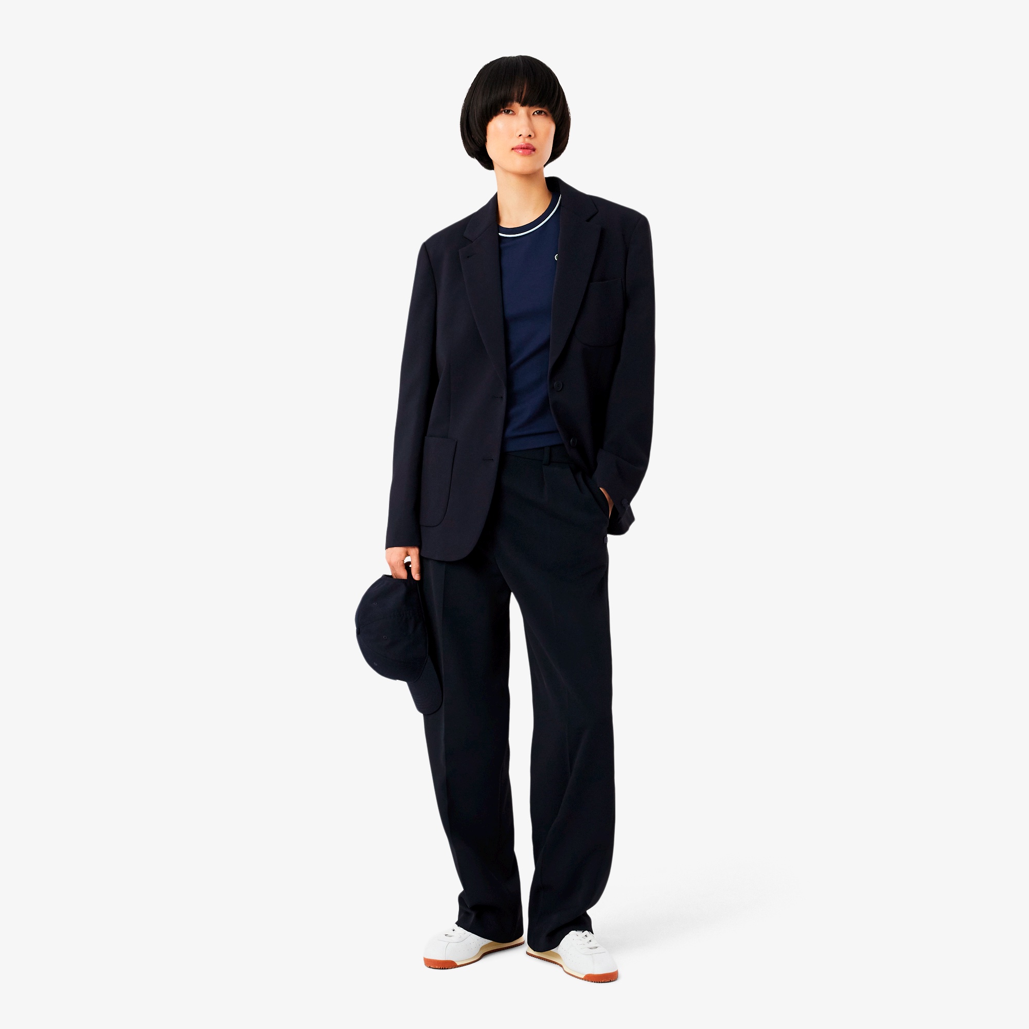 レーヨンブレンドトリムTシャツ