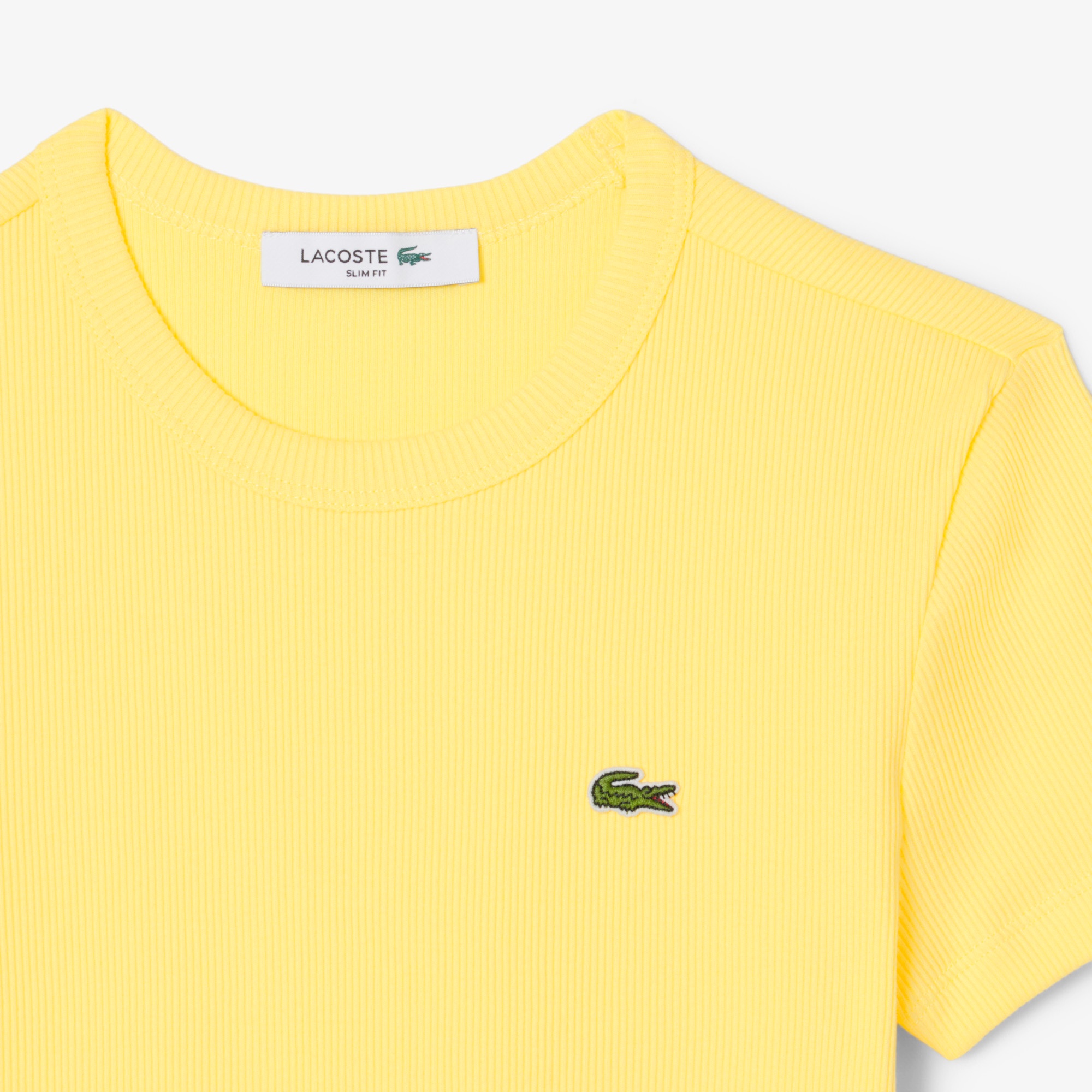 タイトフィットリブニットTシャツ