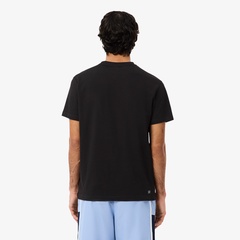 【ライトブルー】『メドベージェフ』ウルトラドライ かすれワニロゴプリントTシャツ LACOSTE（ラコステ） tシャツ 「メドベージェフ」ウルトラドライ