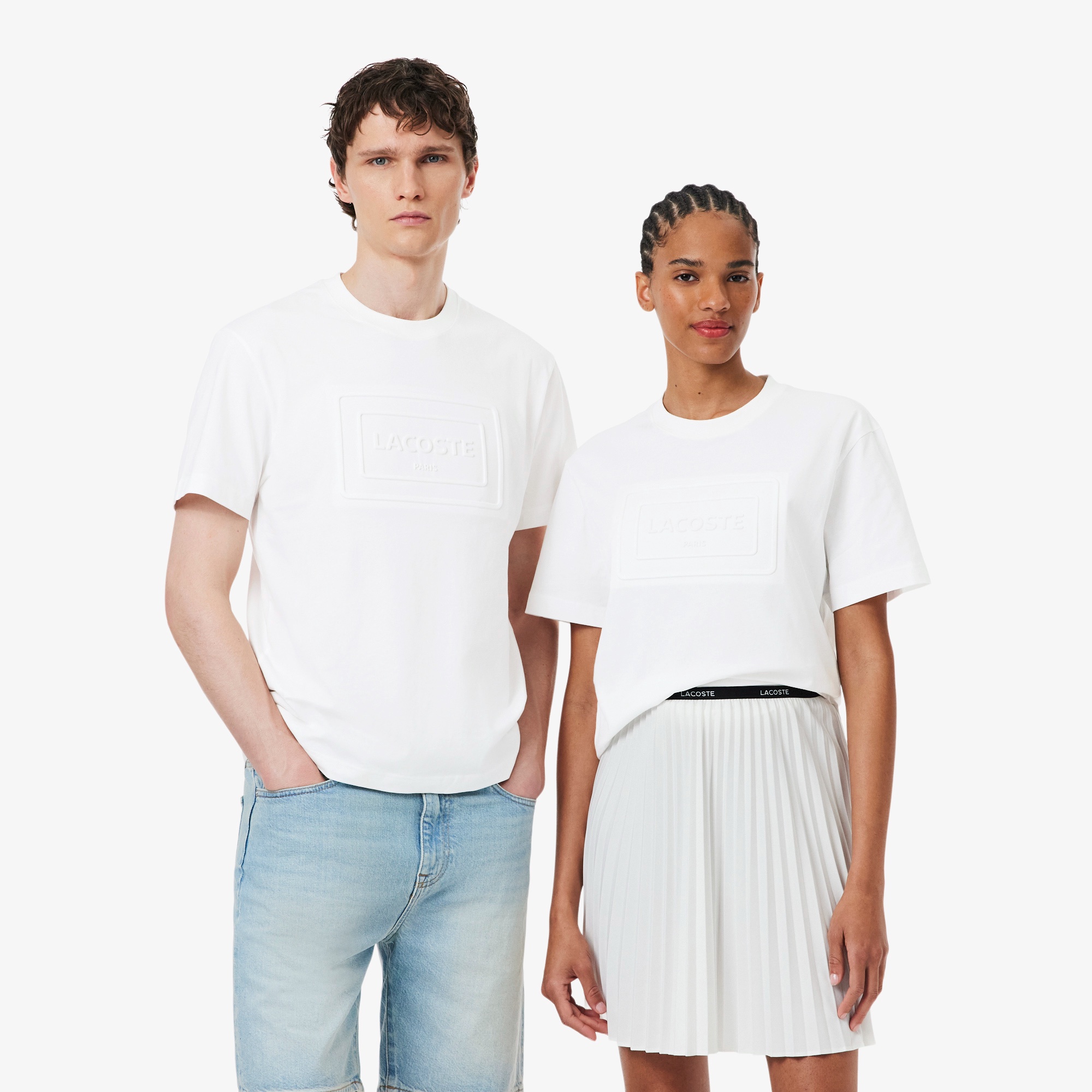 エンボスパリロゴ クルーネックTシャツ