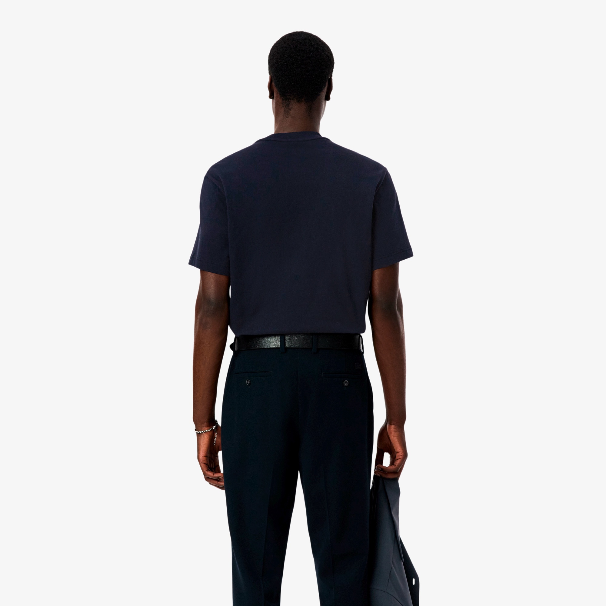 配色パイピングパネルボーダーTシャツ