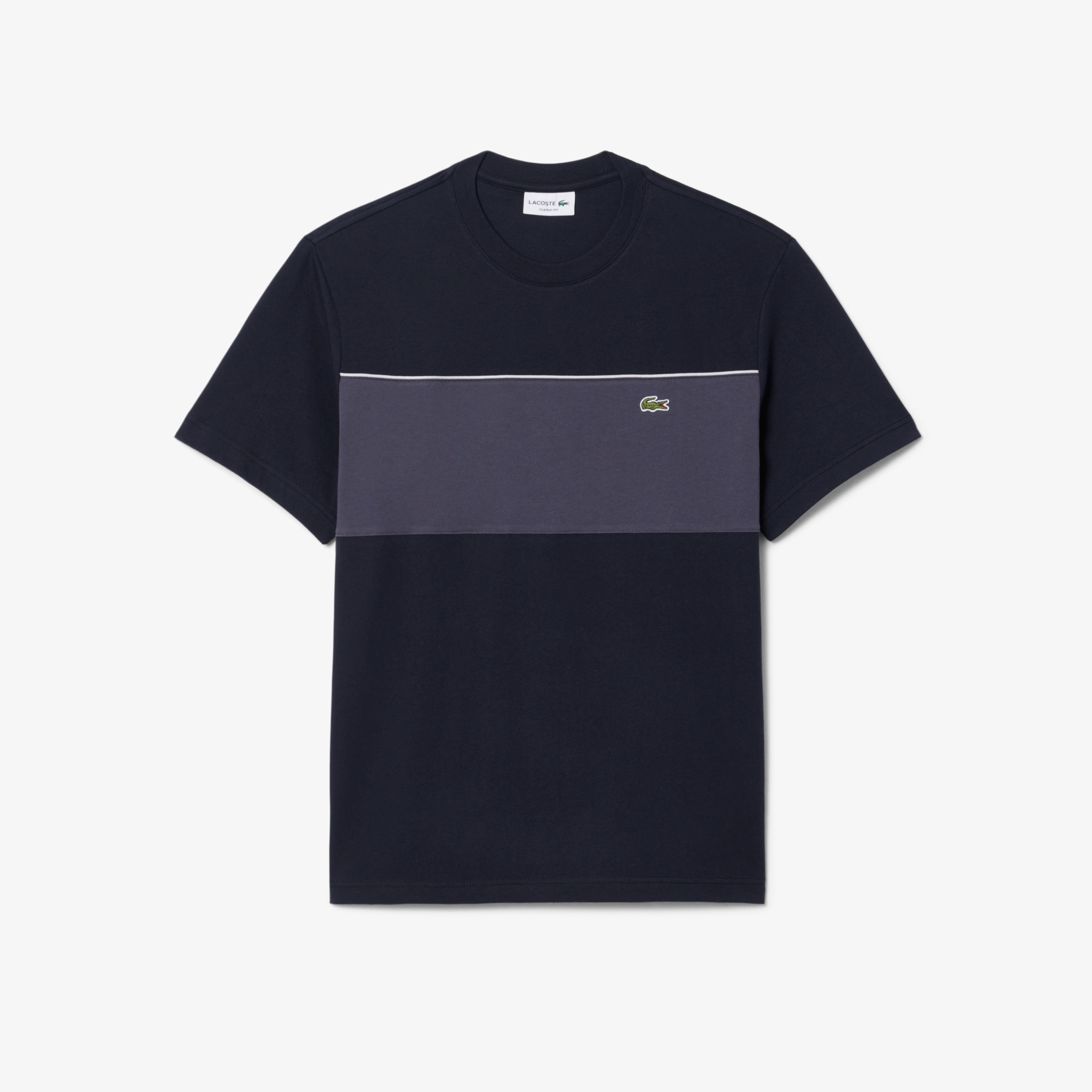 配色パイピングパネルボーダーTシャツ