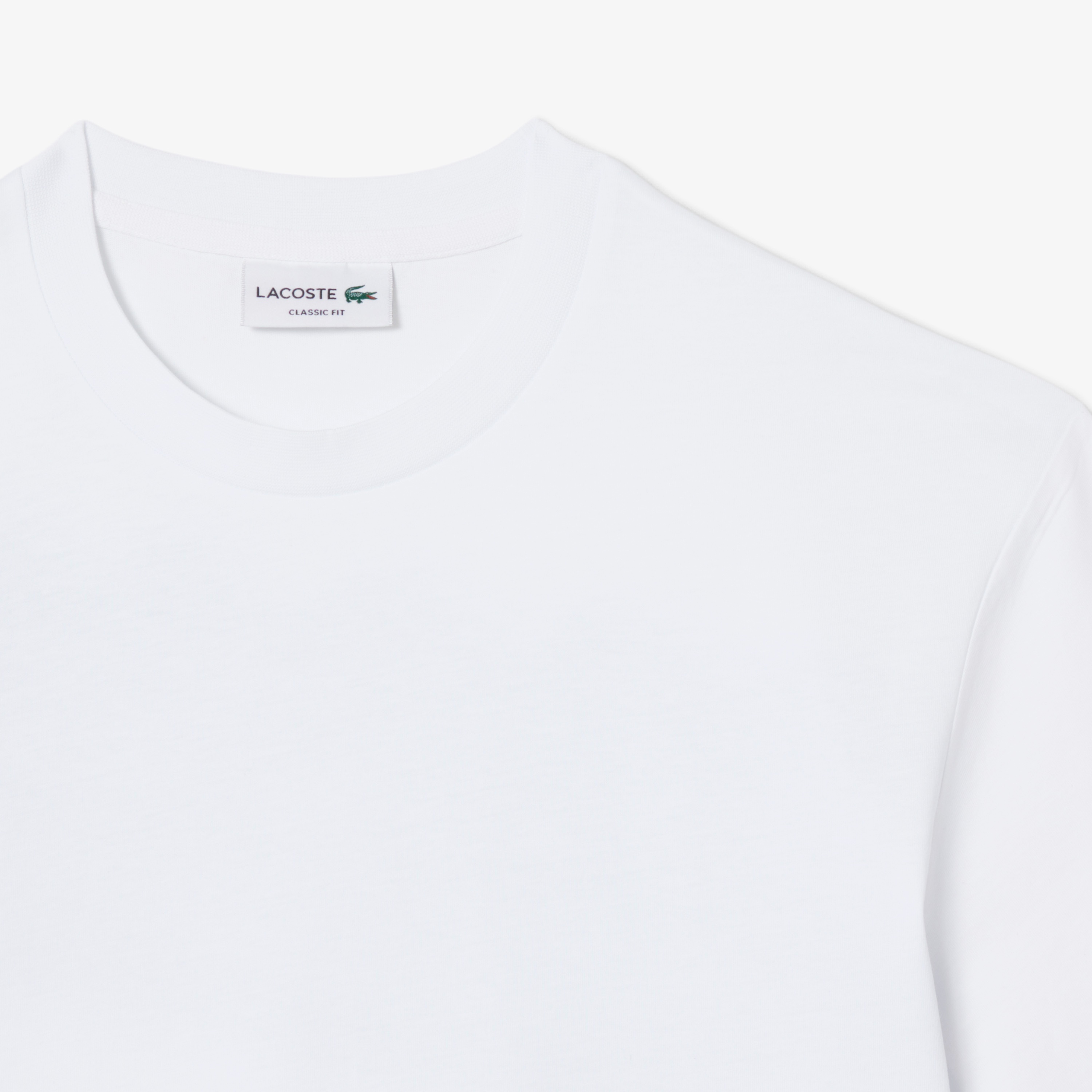 クローズアップワニロゴプリントTシャツ
