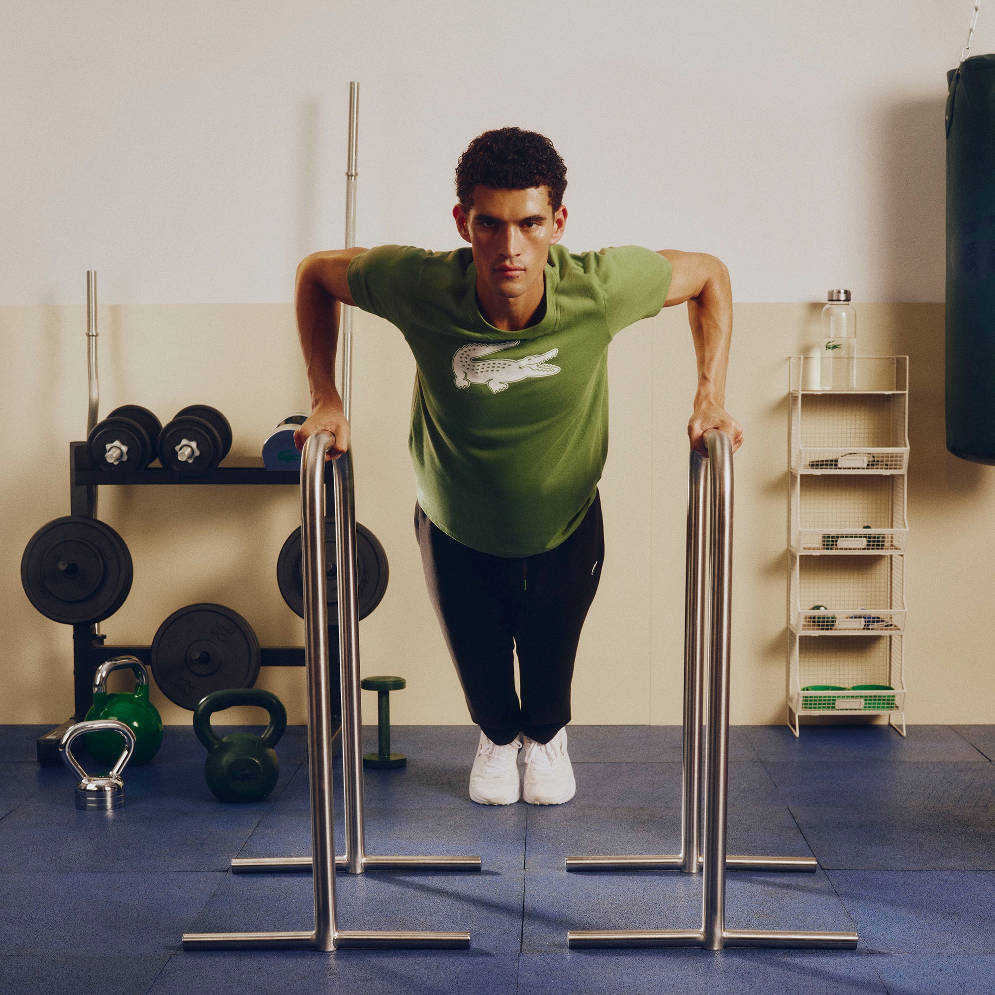 コットンブレンドウルトラドライロゴプリントTシャツ