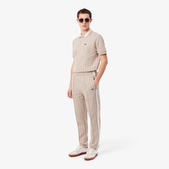 LACOSTE モノグラム ポロシャツ トラックパンツ セットアップ ベージュ Monogram - ラコステ（LACOSTE）公式オンラインストア
