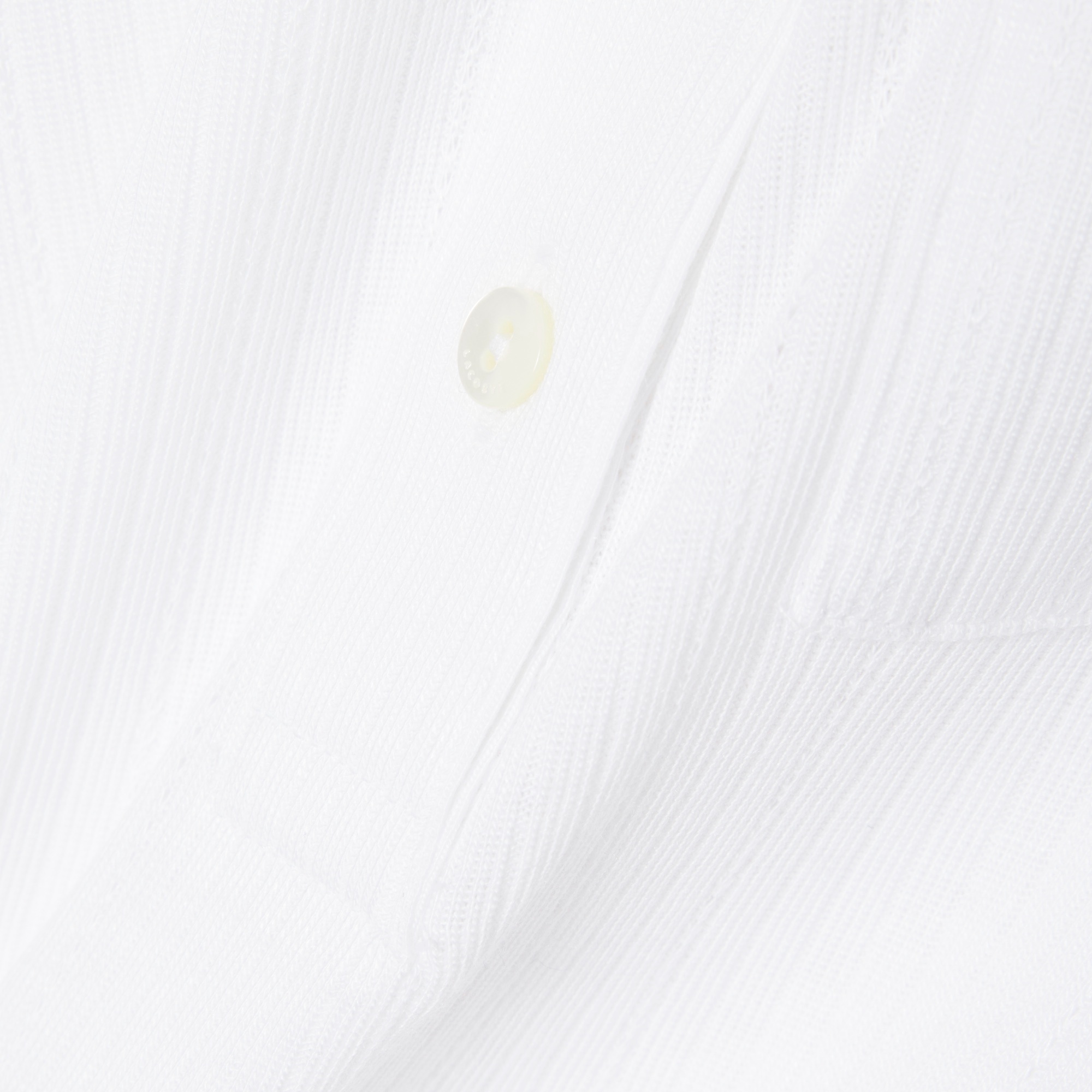 フランスメイド ナローリブニットポロシャツ