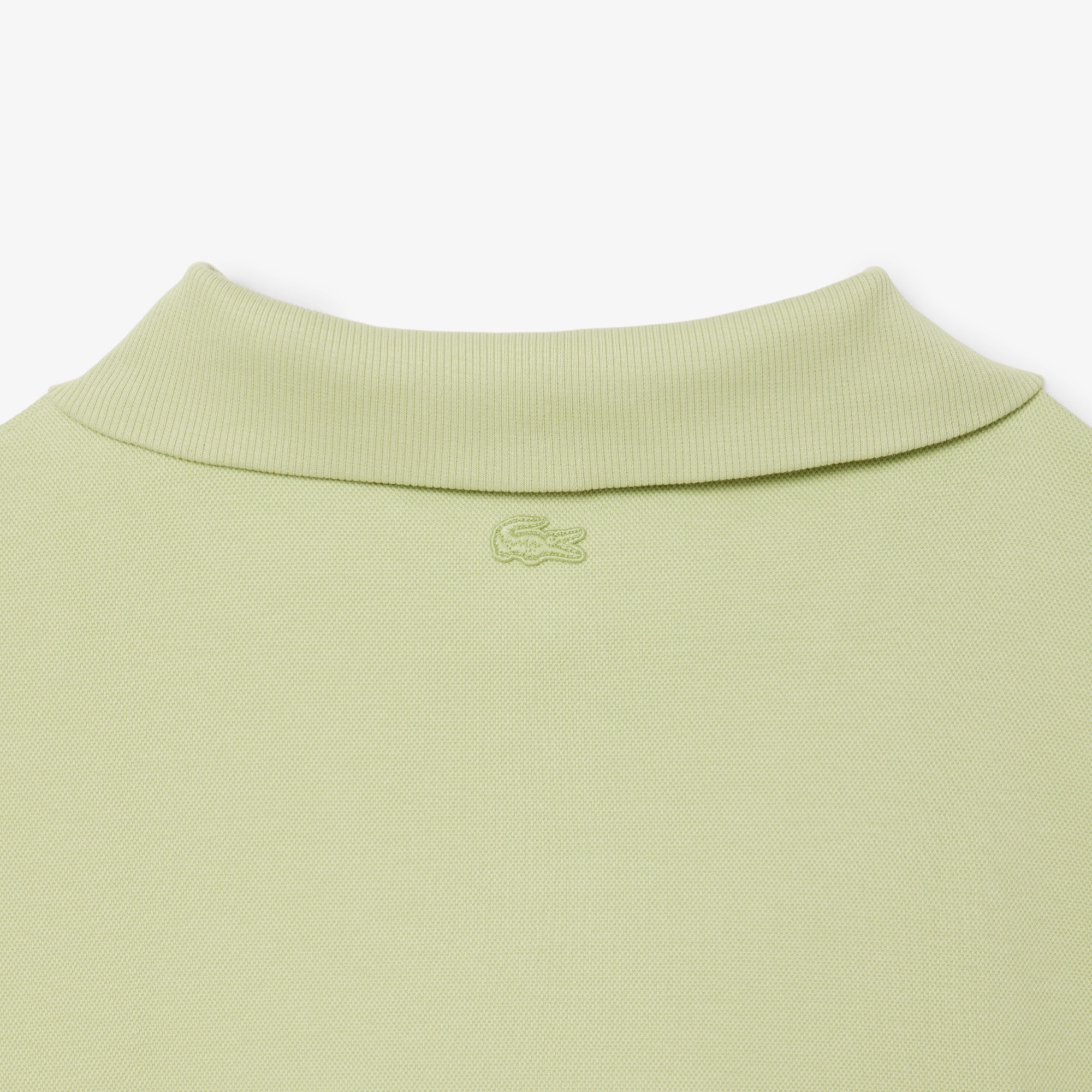 ルーズフィット ジップネック鹿の子地プルオーバー