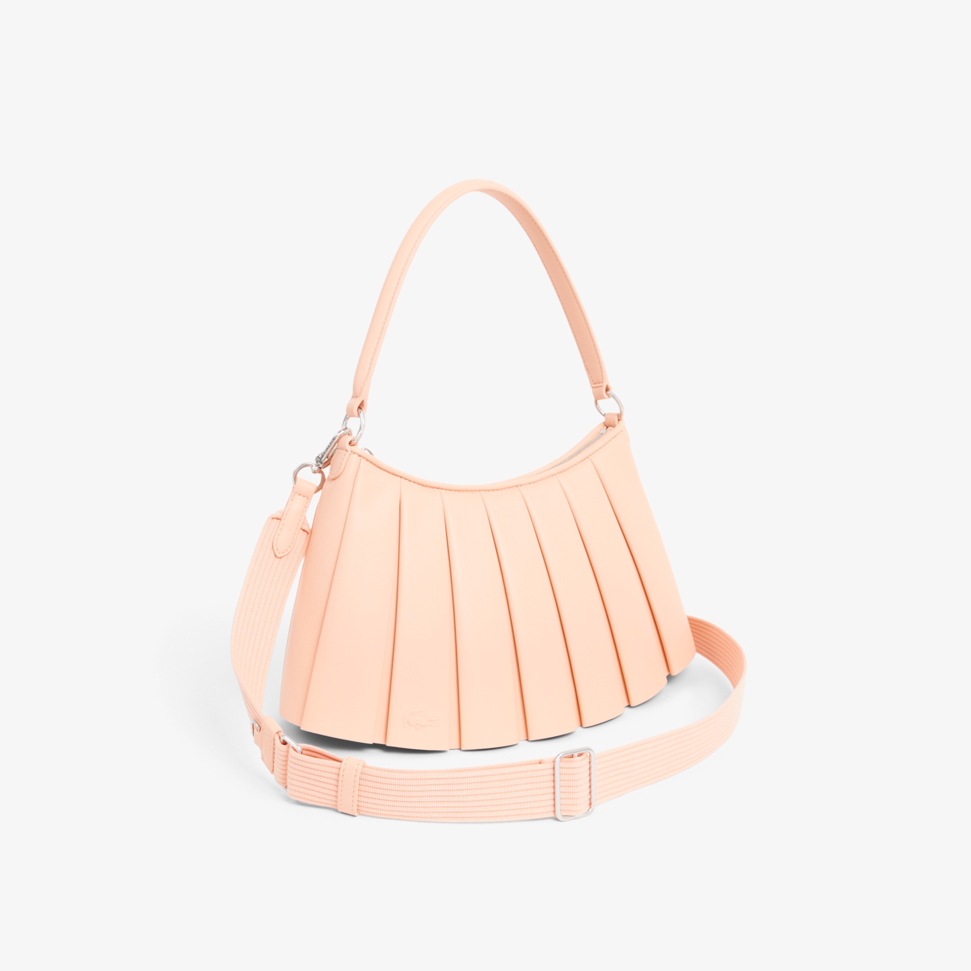 ランラン レザープリーツショルダーバッグ