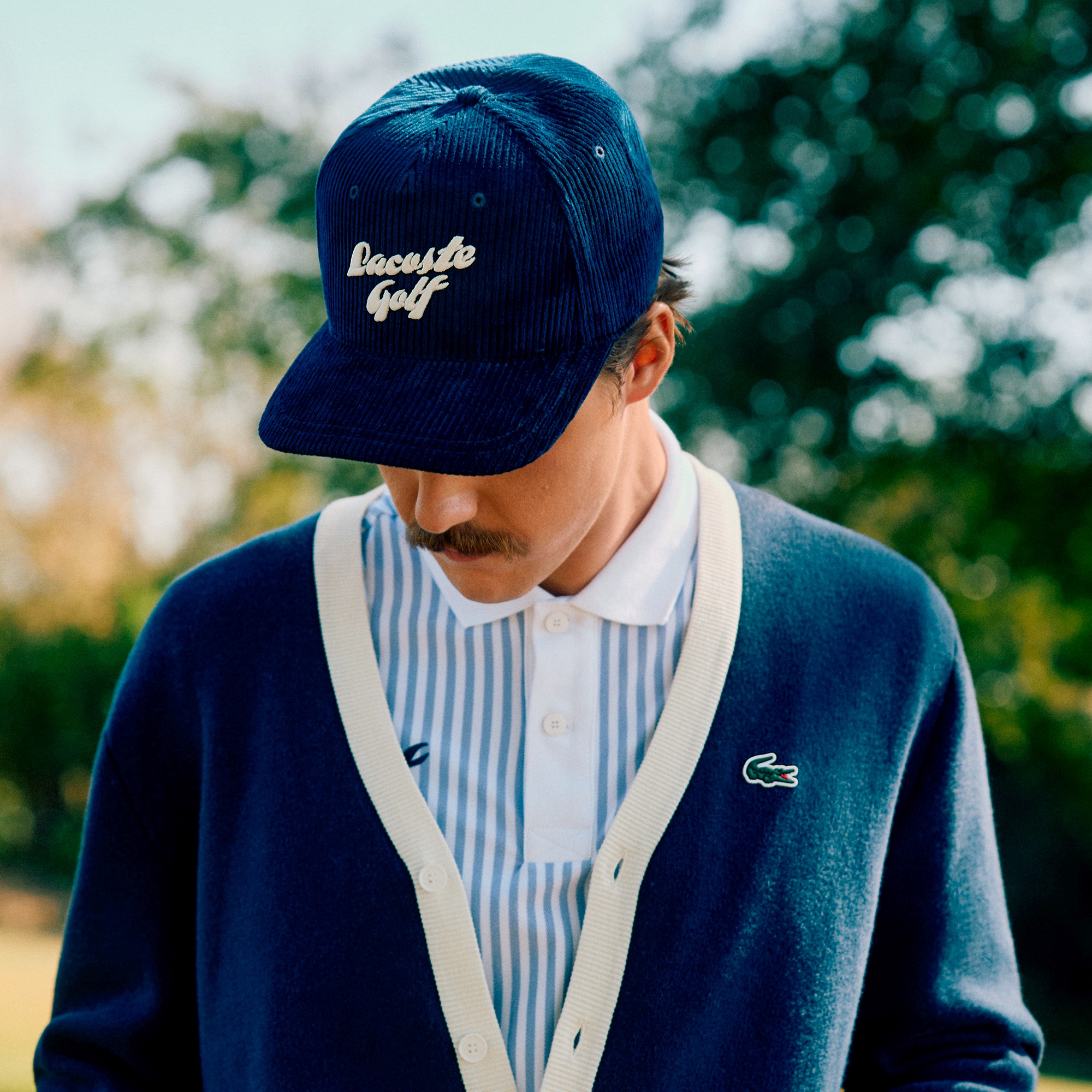 コーデュロイゴルフキャップ