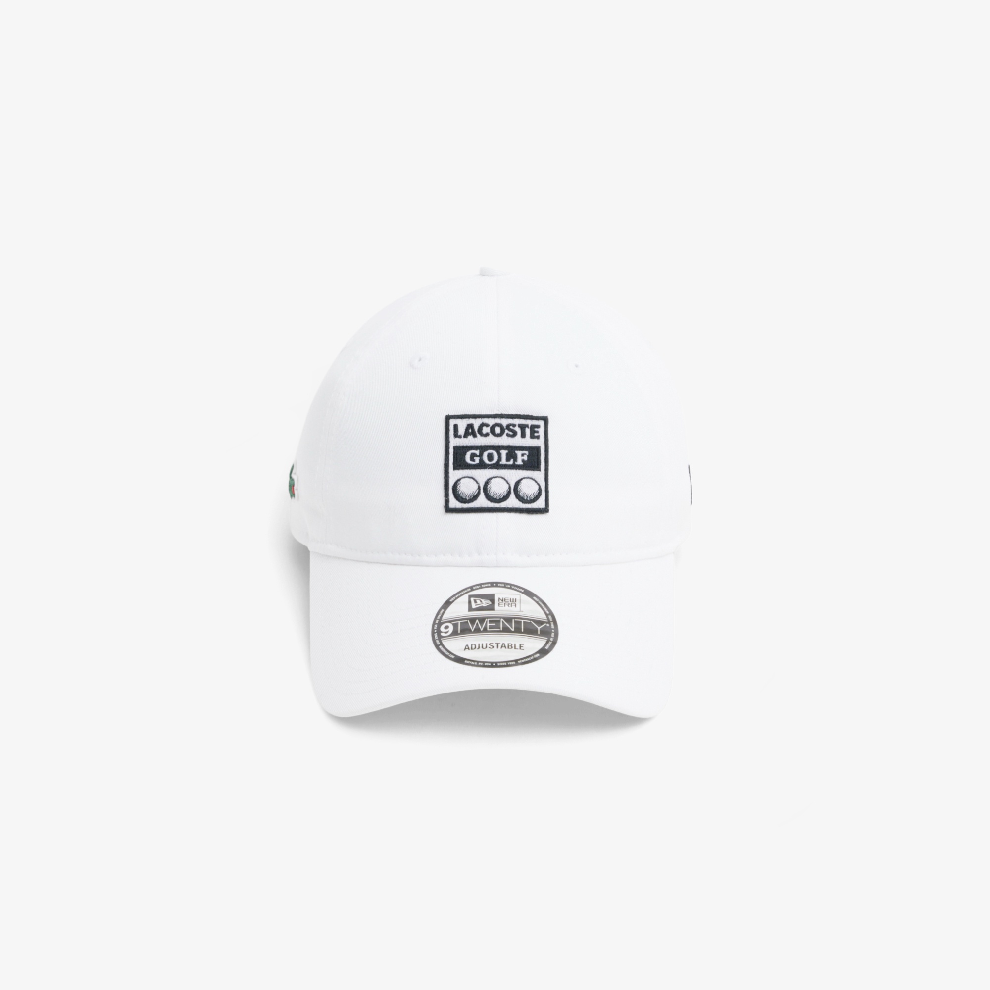 ラコステ×ニューエラ 9TWENTY アーカイブゴルフワッペンキャップ
