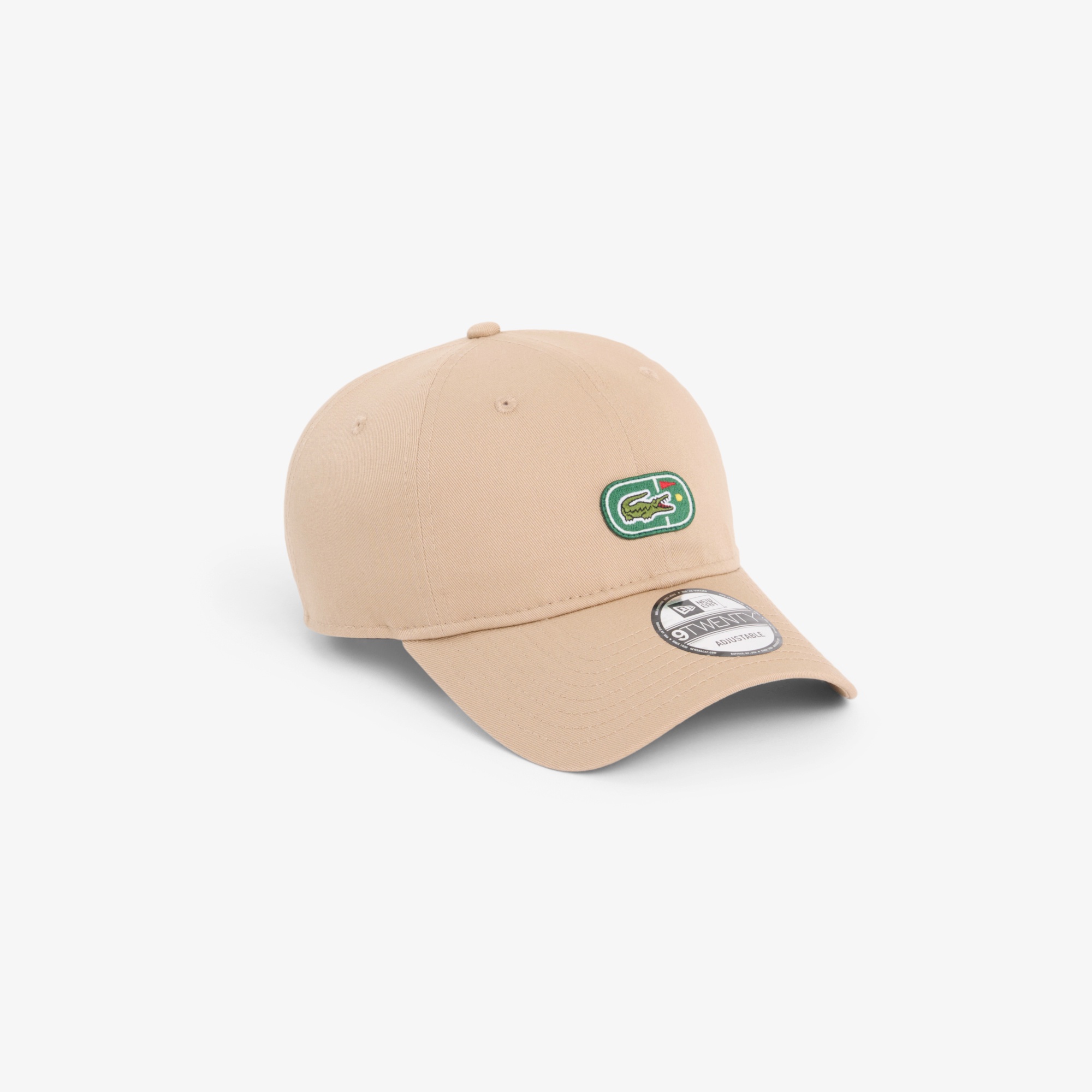ラコステ×ニューエラ 9TWENTY ゴルフ&ワニロゴワッペンキャップ