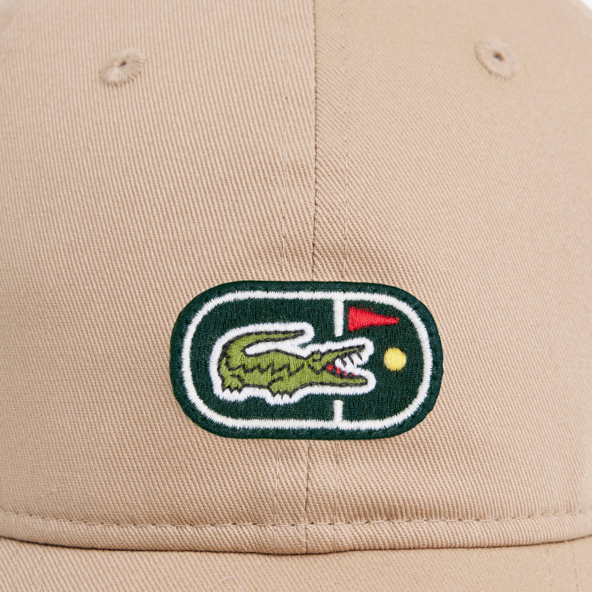 ラコステ×ニューエラ 9TWENTY ゴルフ&ワニロゴワッペンキャップ