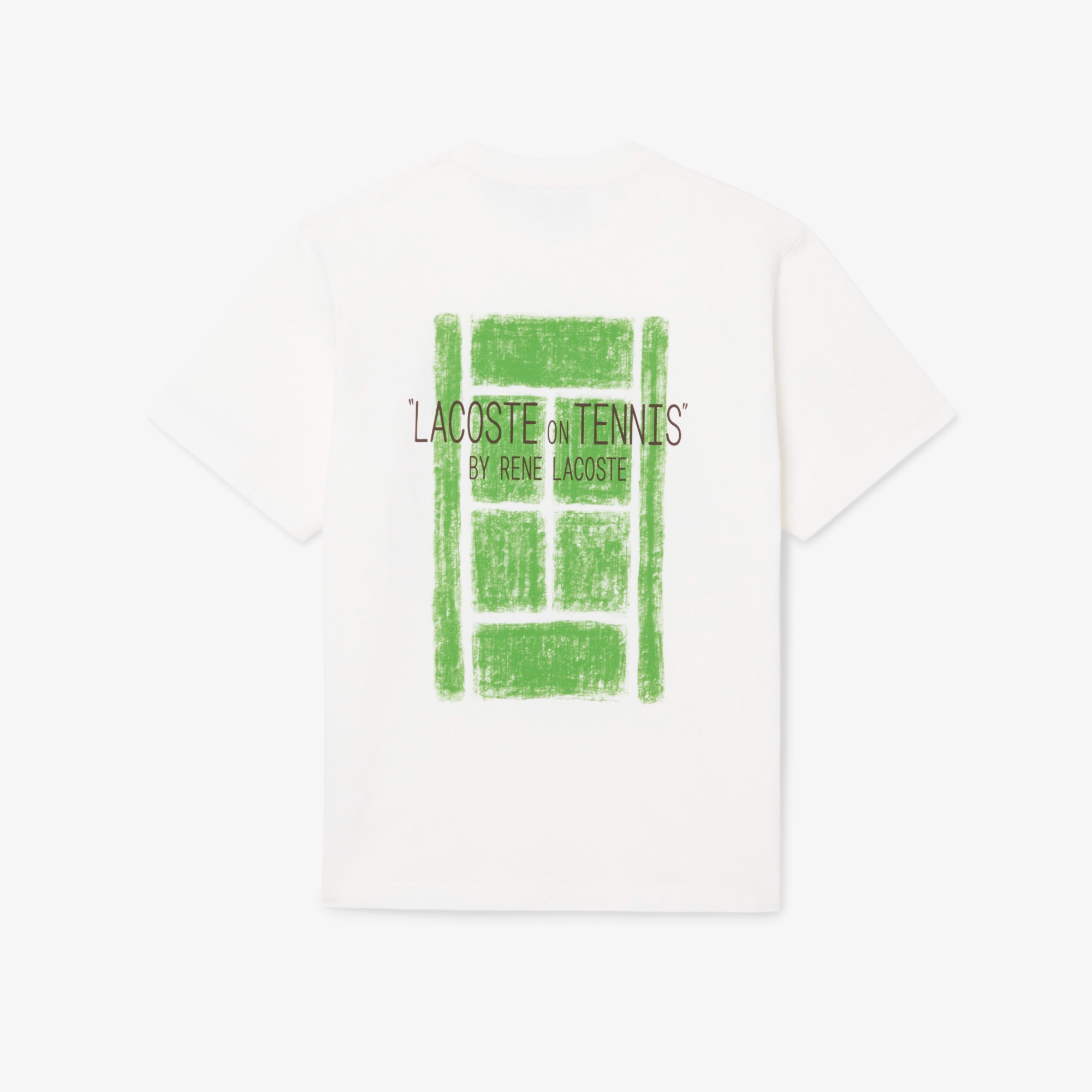 テニスコートバックプリントTシャツ