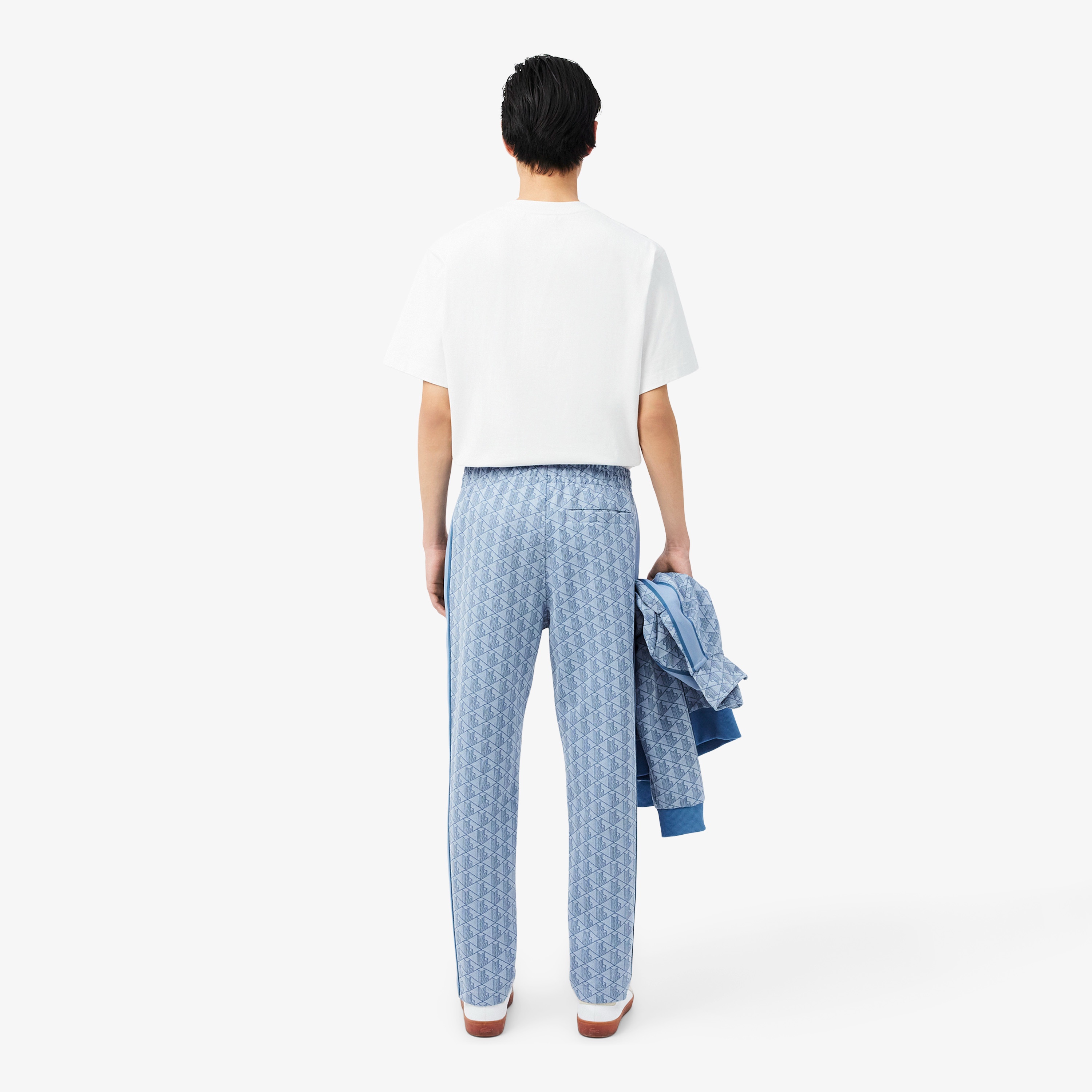 サイドテーピングモノグラムジャカードトラックパンツ