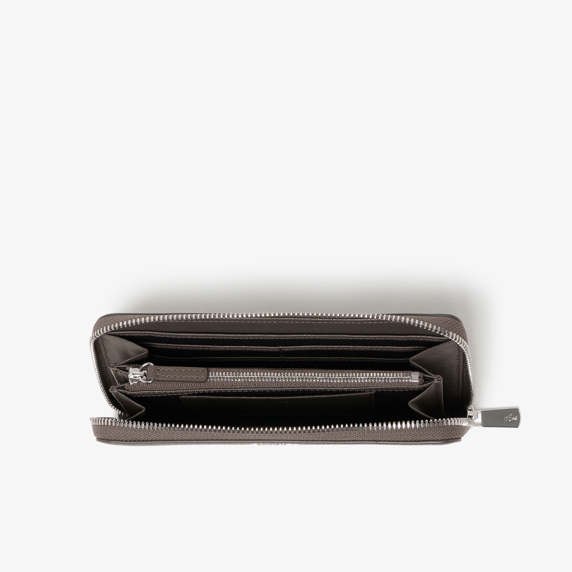 エンボスレザーラウンドジップロングウォレット