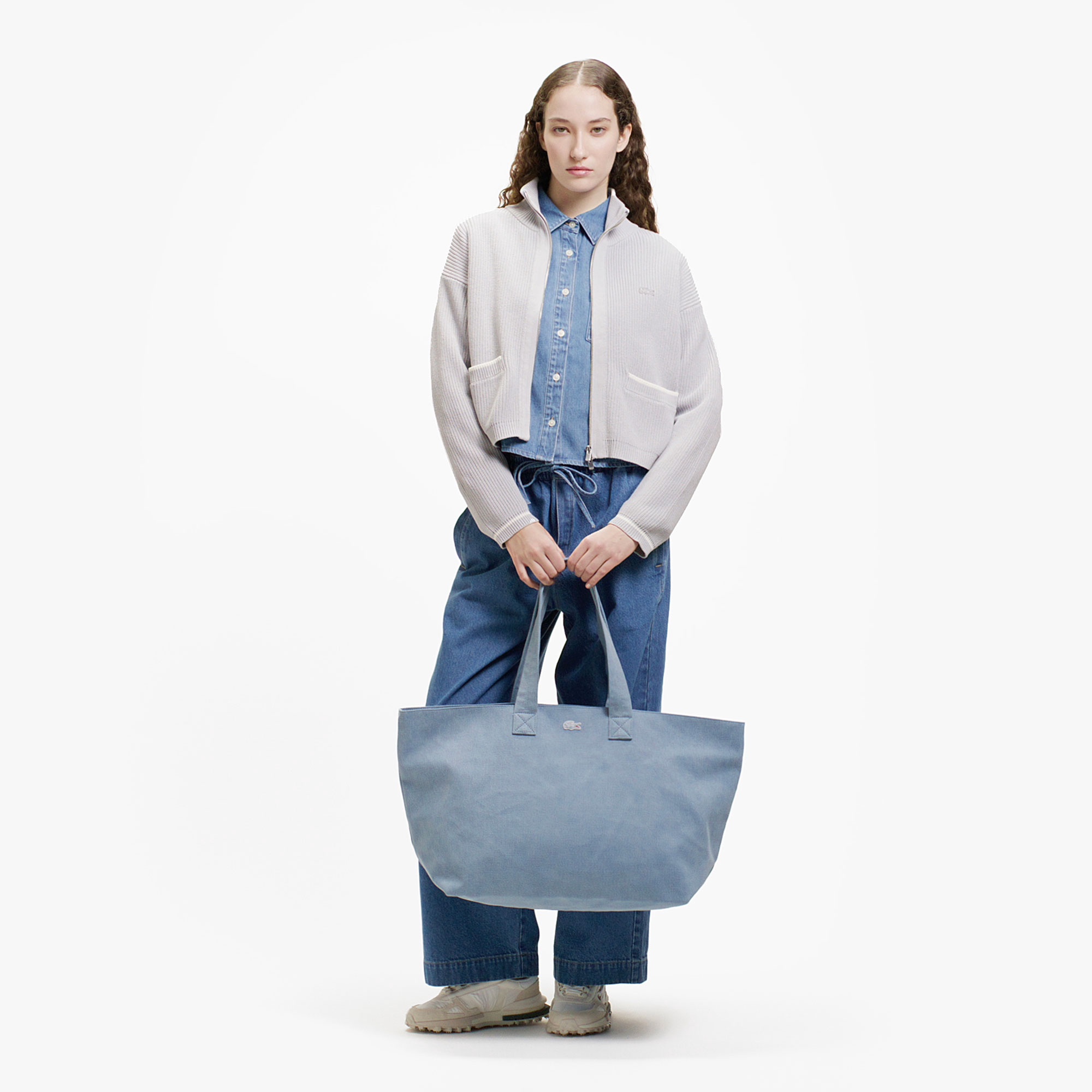 ジップアップローゲージニットブルゾン