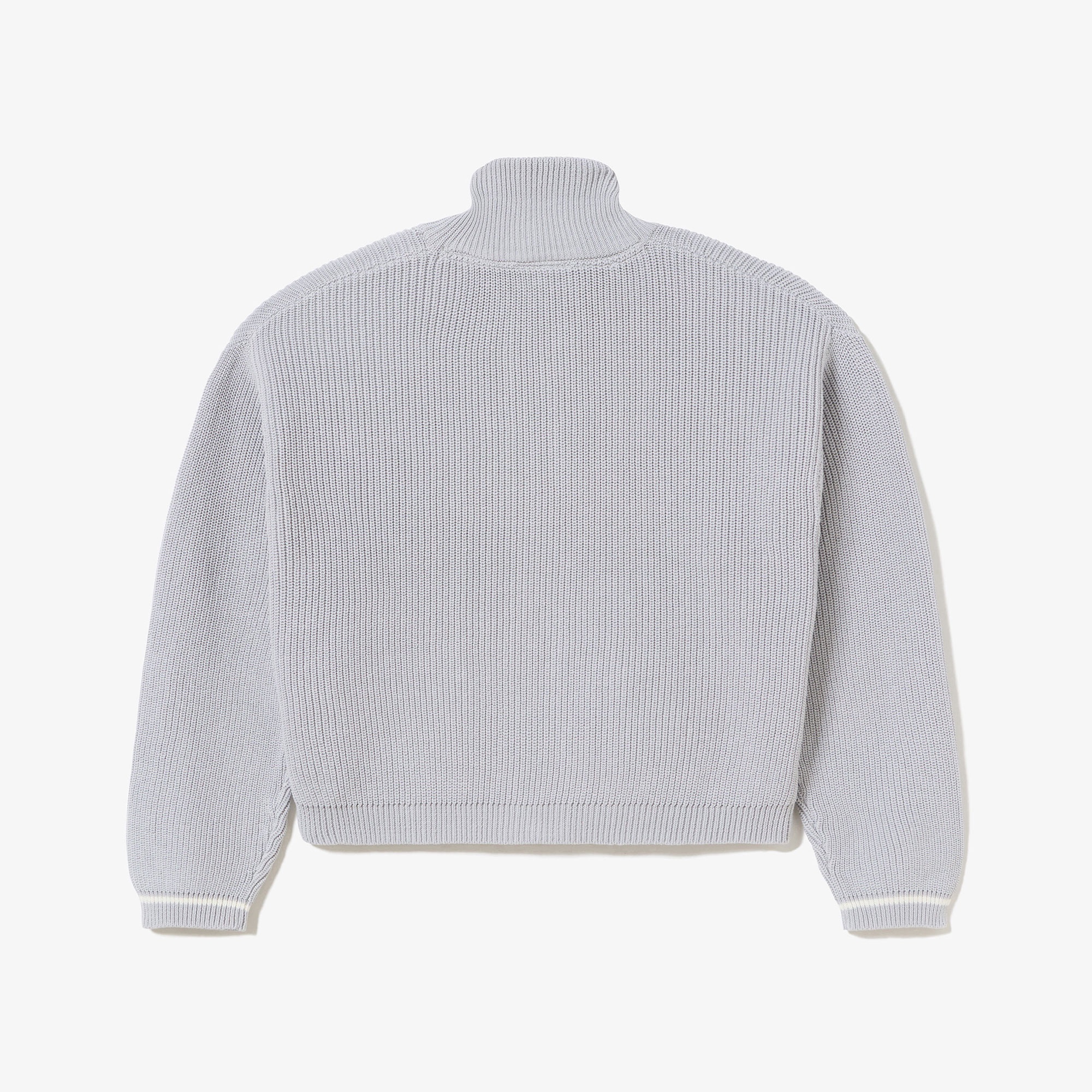 ジップアップローゲージニットブルゾン