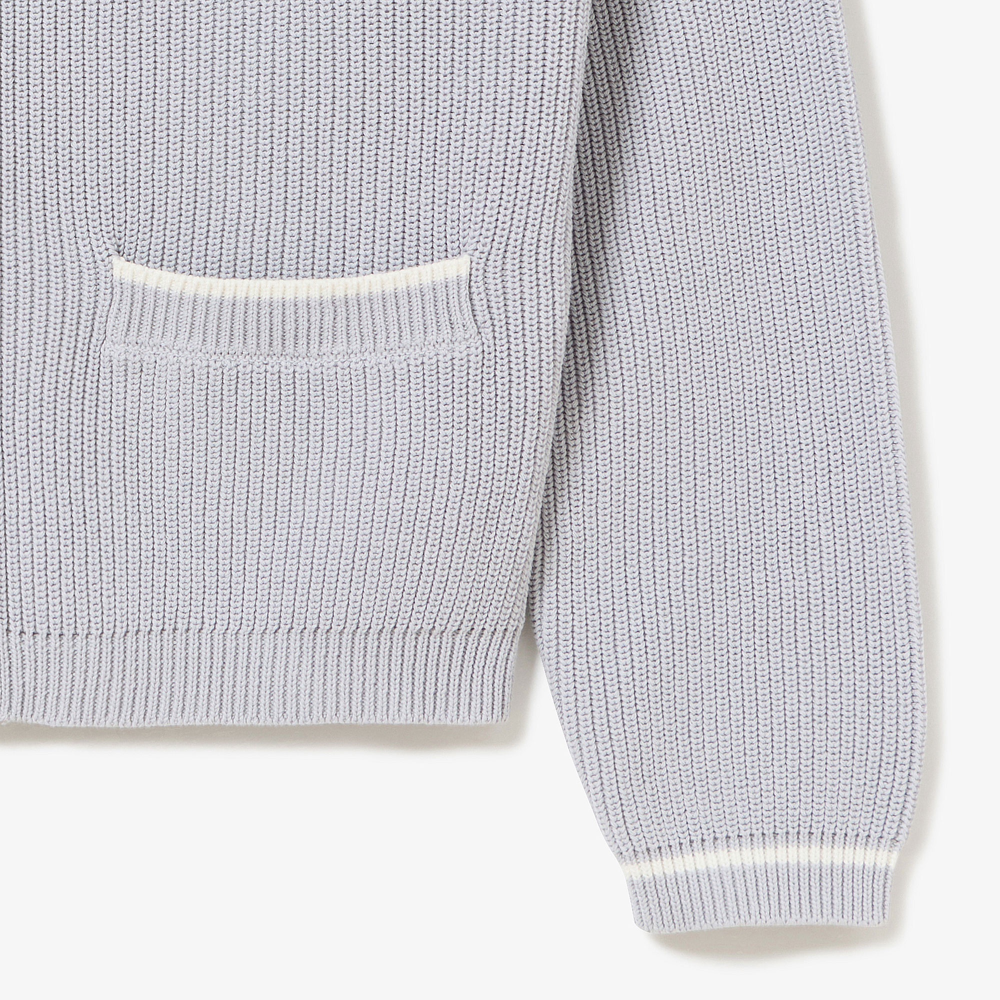 ジップアップローゲージニットブルゾン