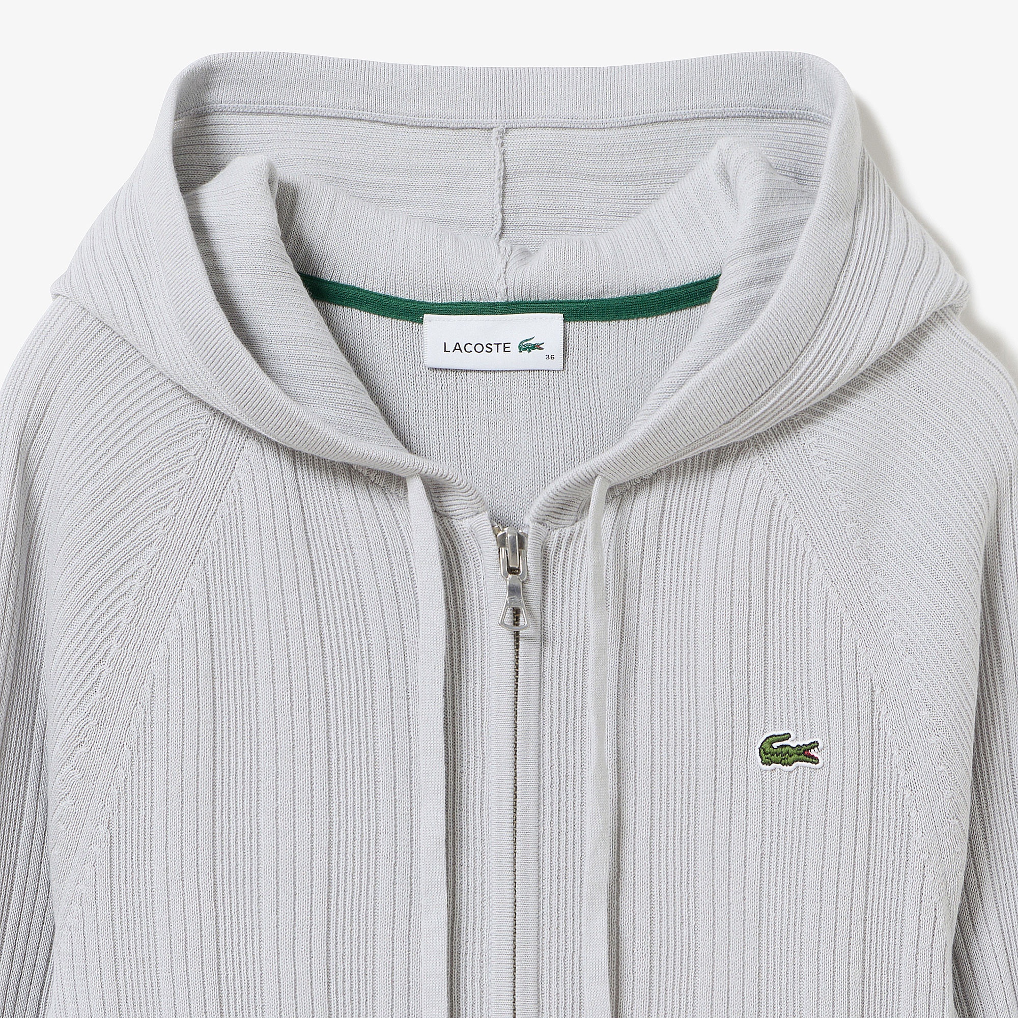 ランダムピッチリブニットジップフーディー