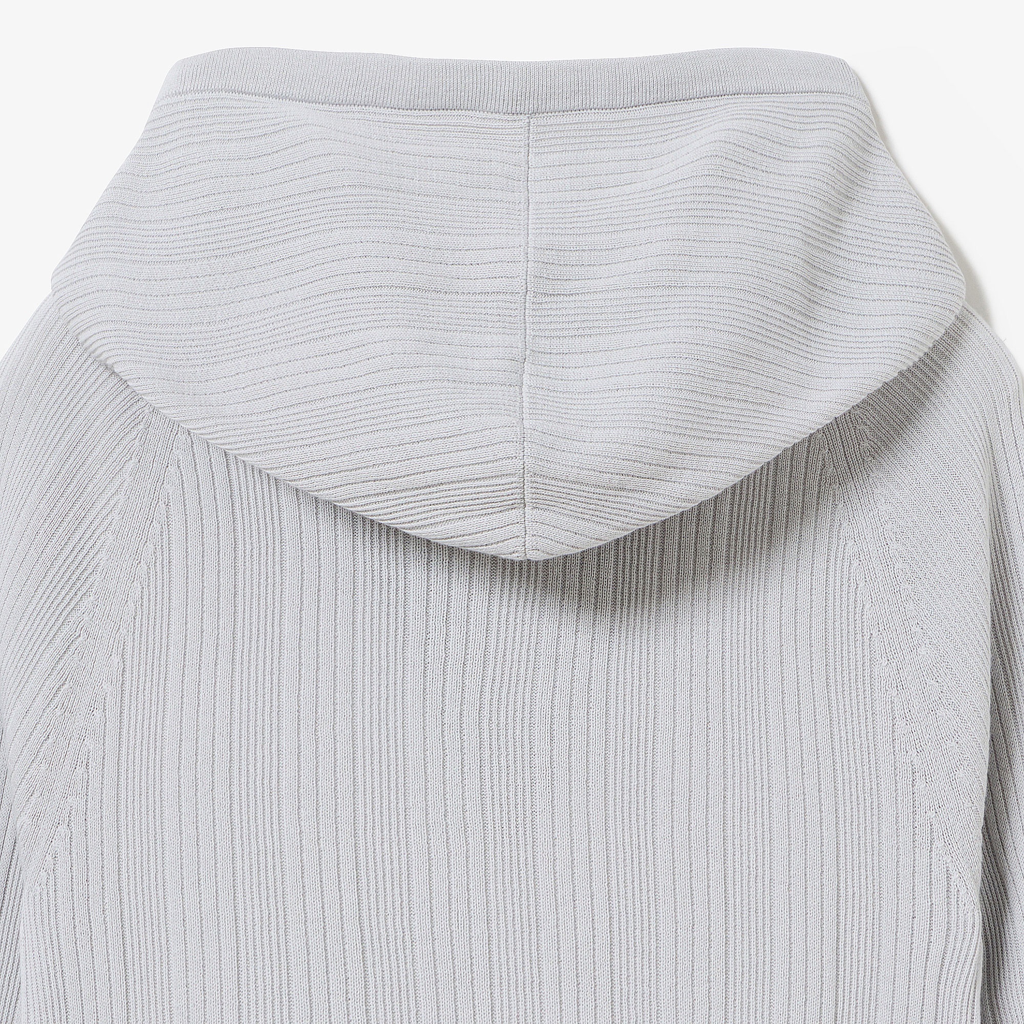 ランダムピッチリブニットジップフーディー