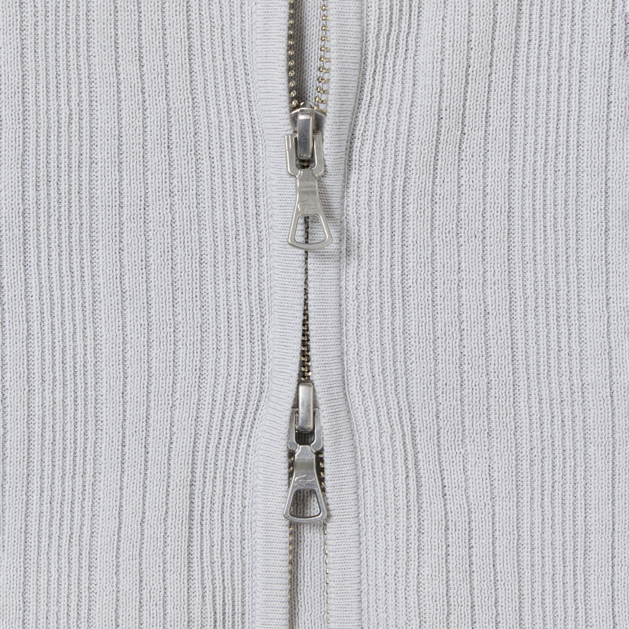 ランダムピッチリブニットジップフーディー