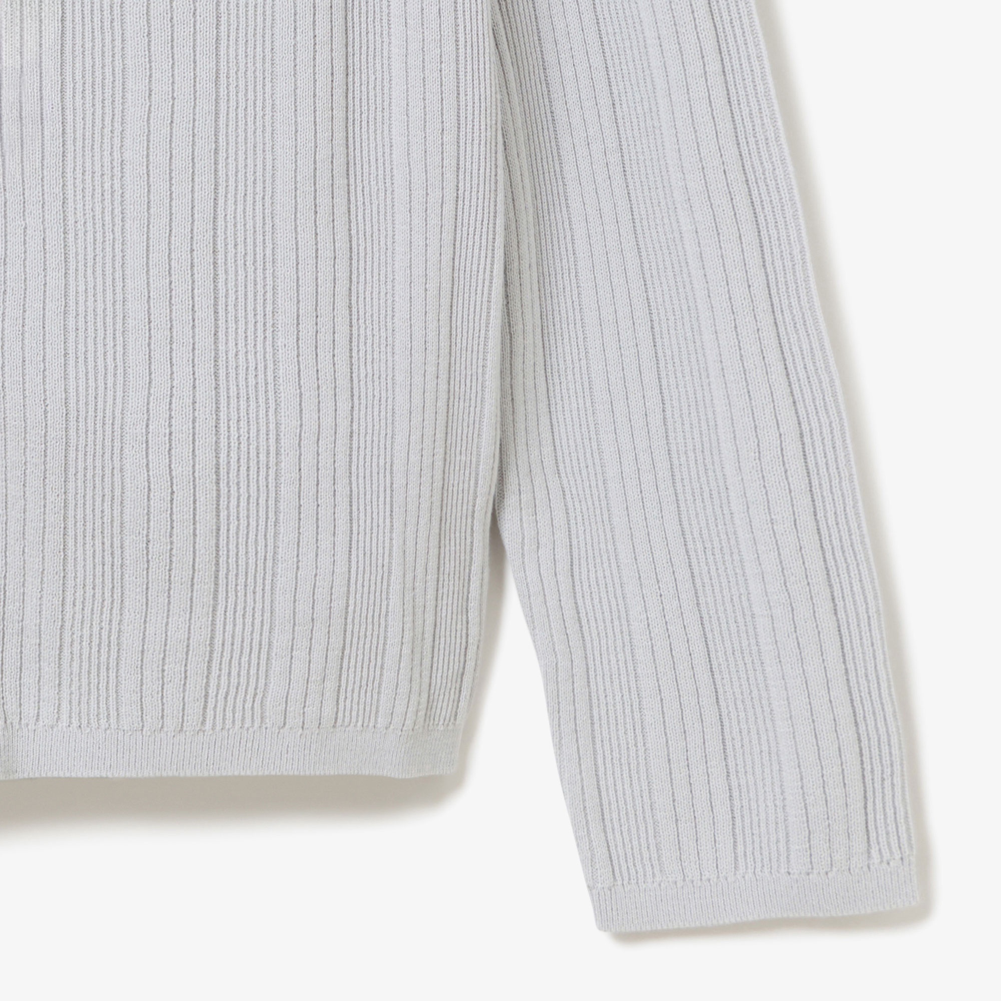 ランダムピッチリブニットジップフーディー