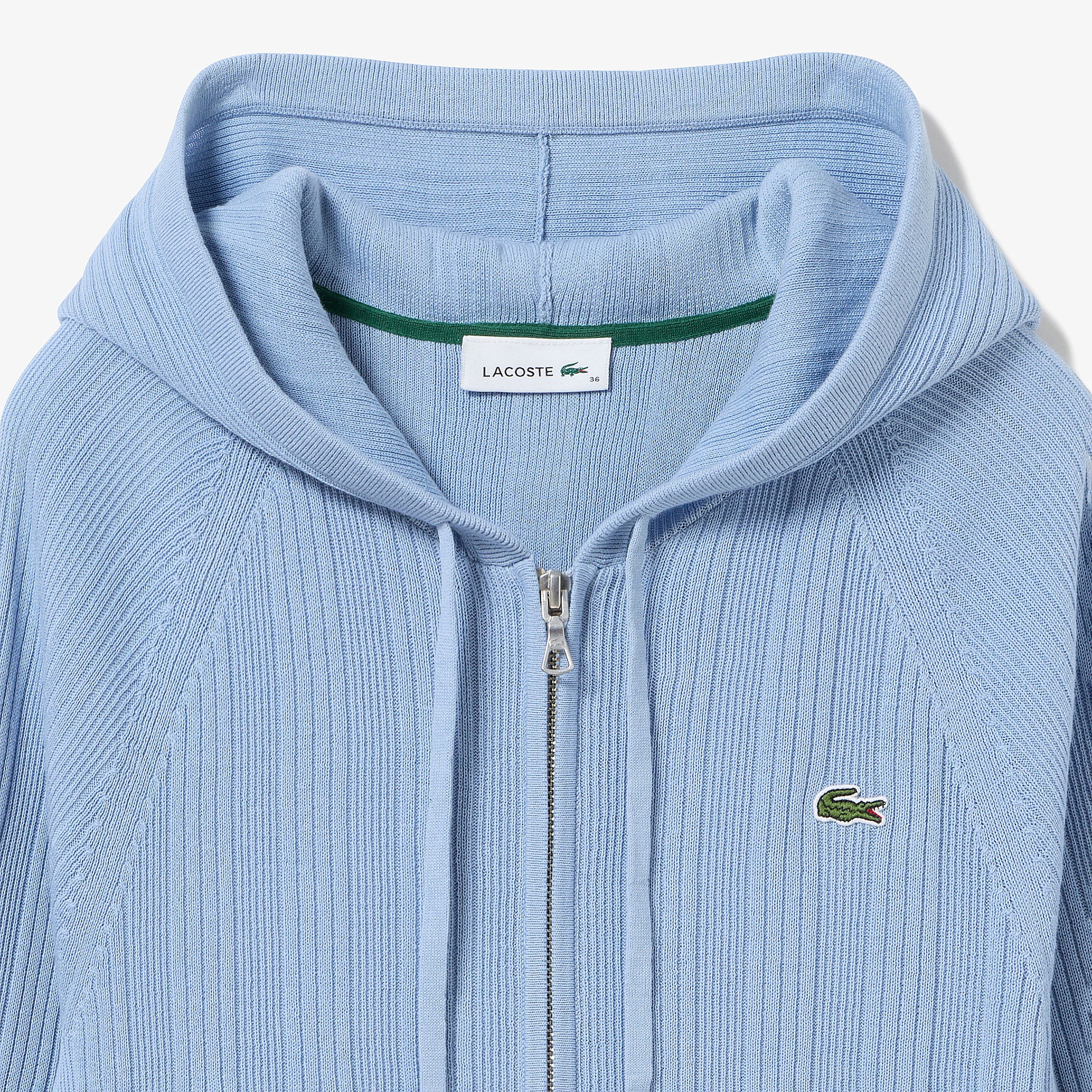 ランダムピッチリブニットジップフーディー