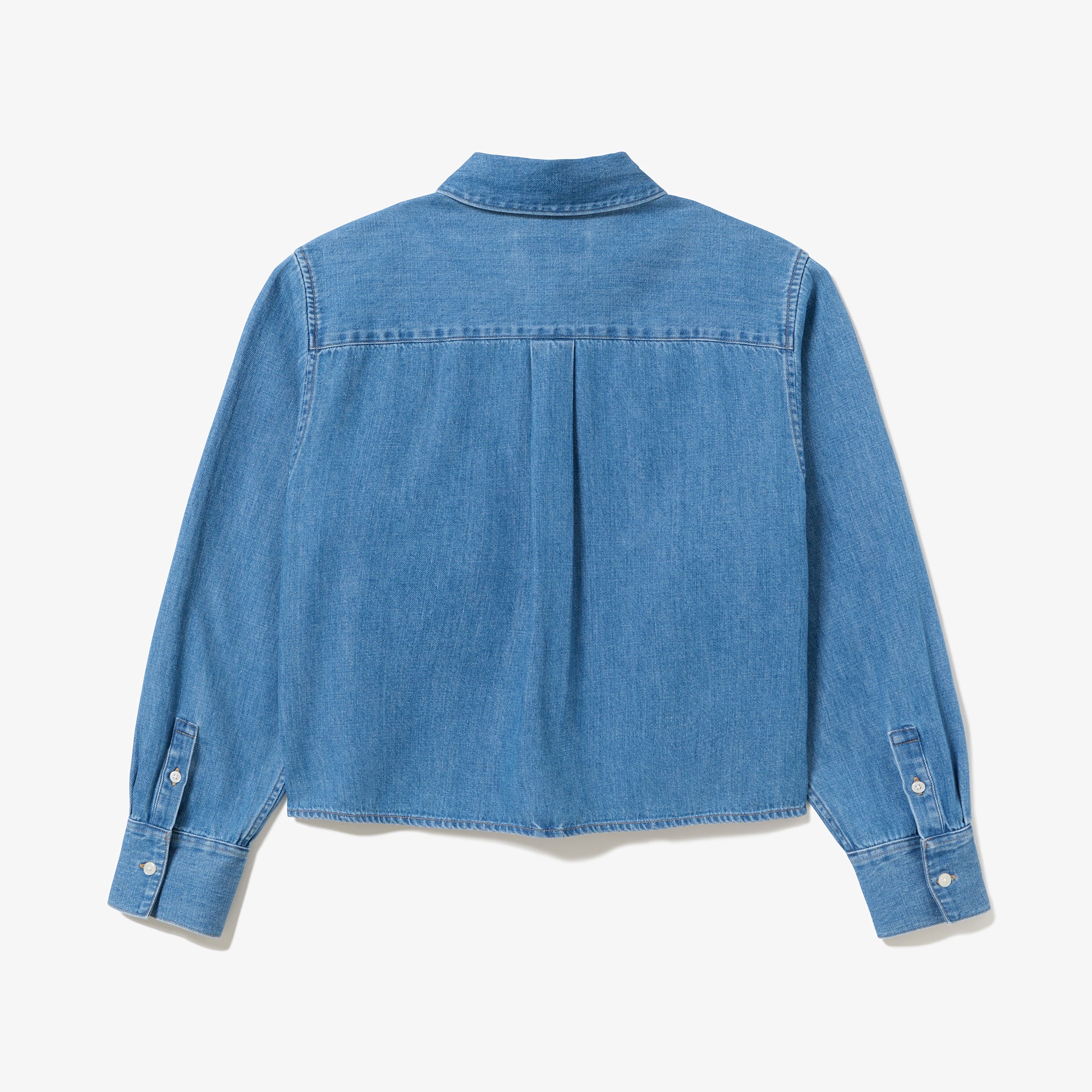 デニムクロップドシャツ