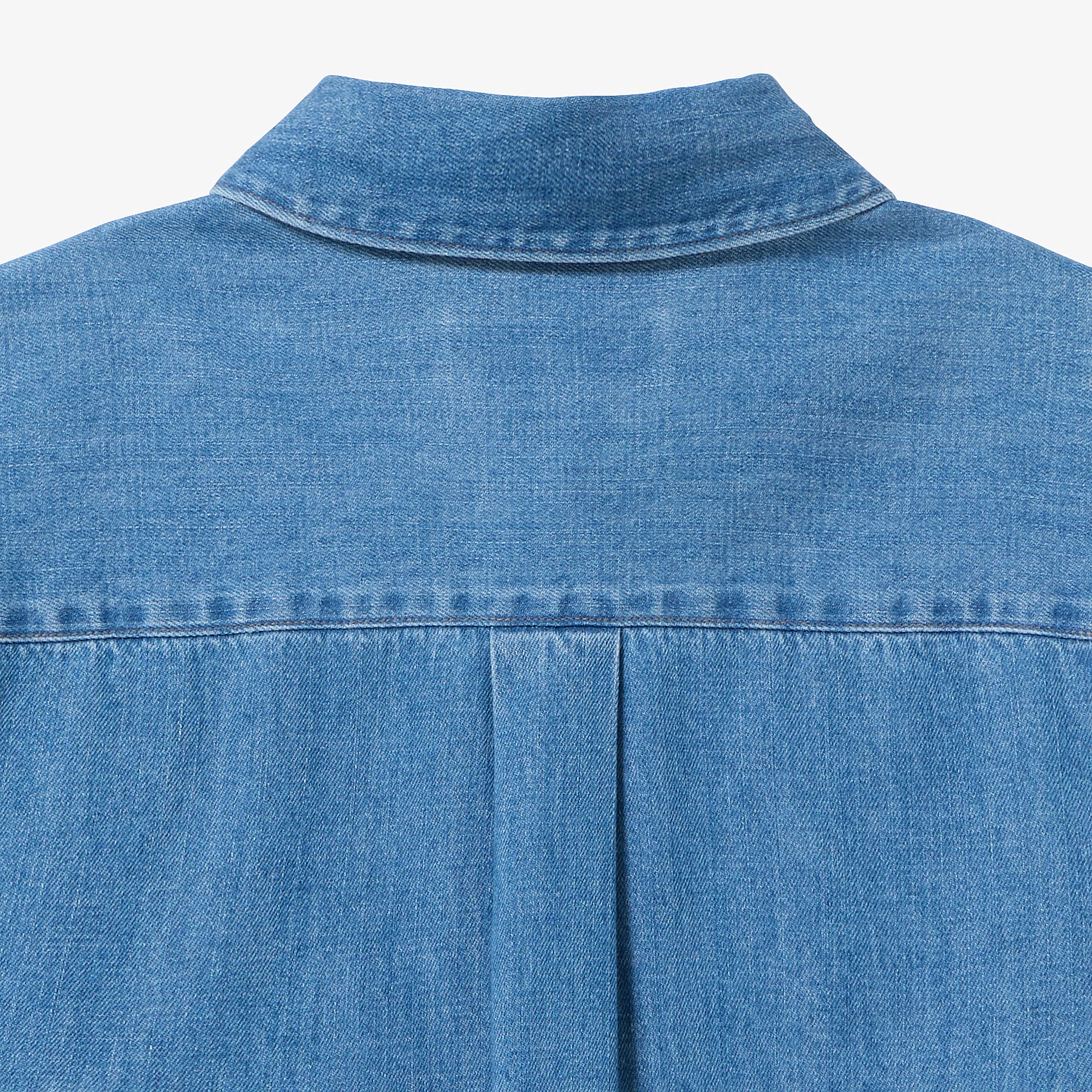 デニムクロップドシャツ