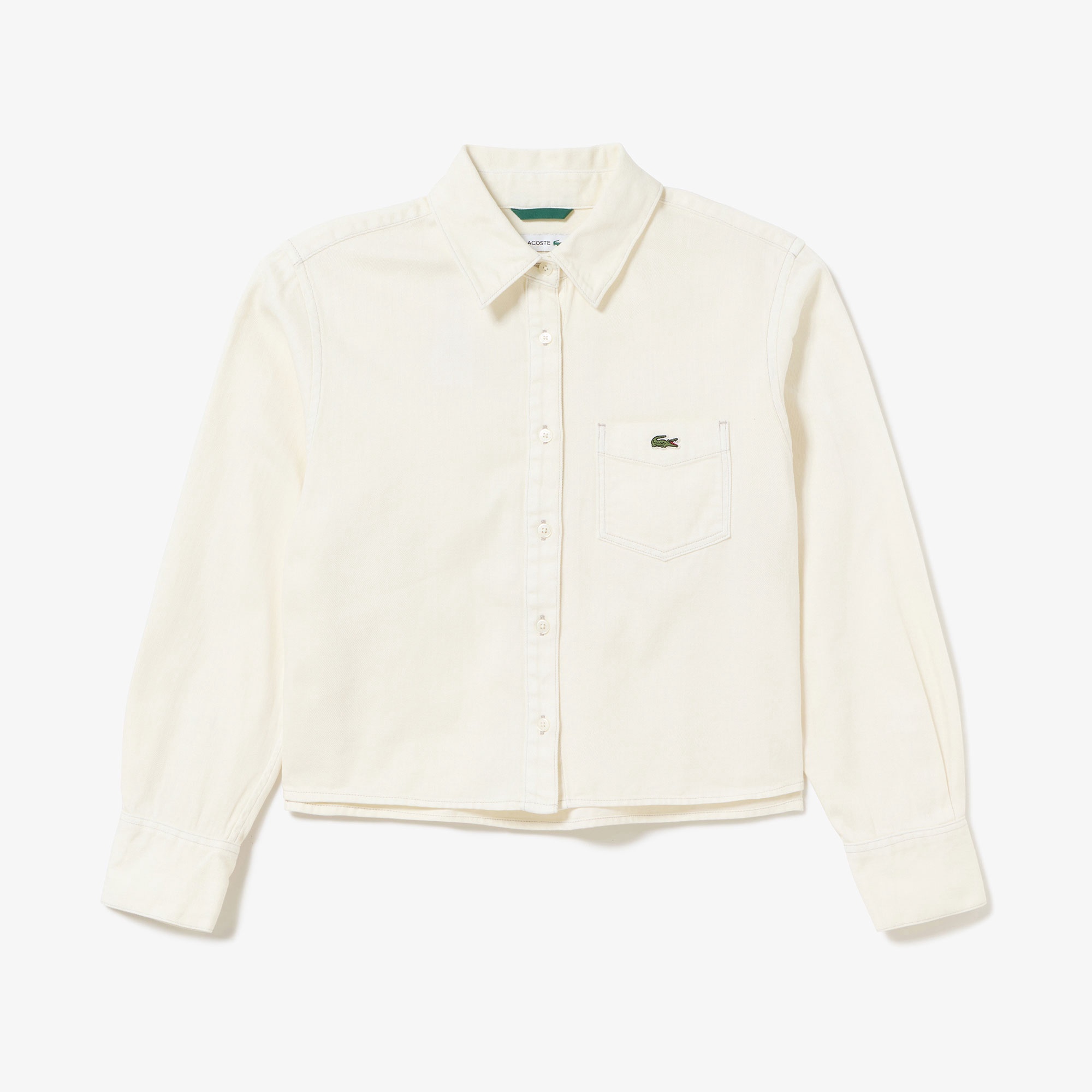 デニムクロップドシャツ