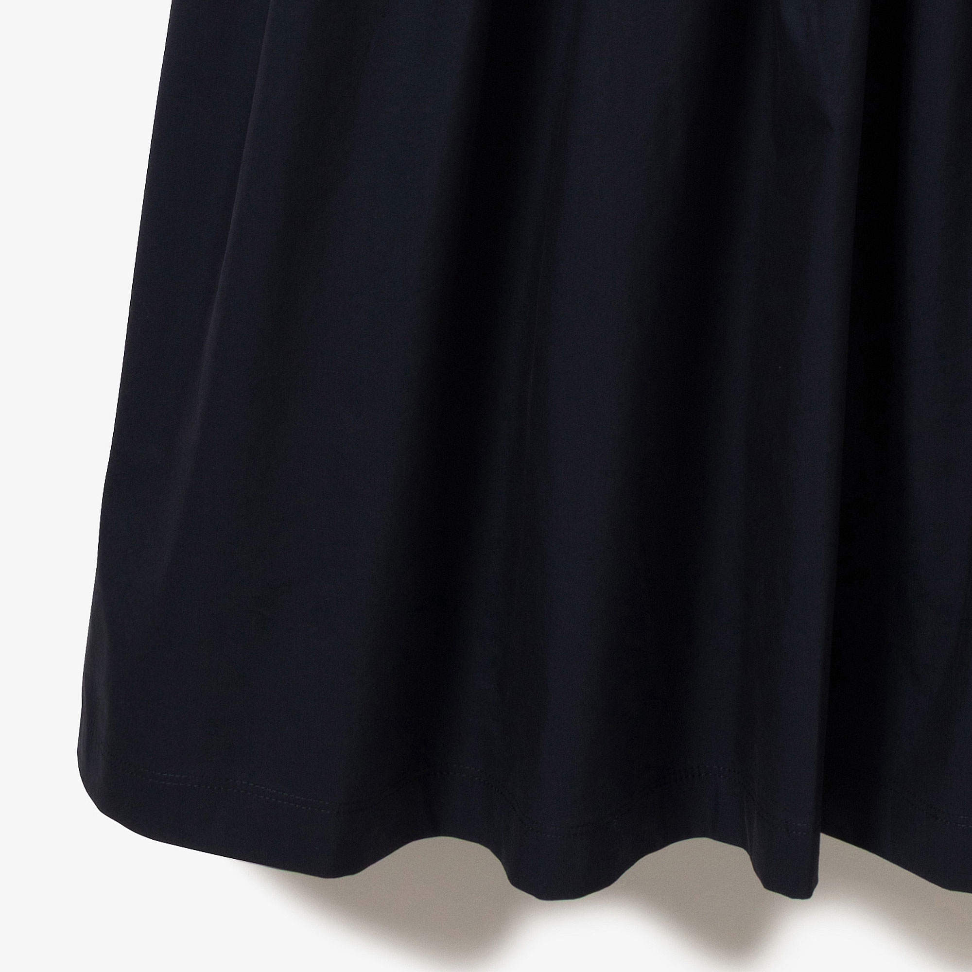 バンドカラーロングシャツドレス