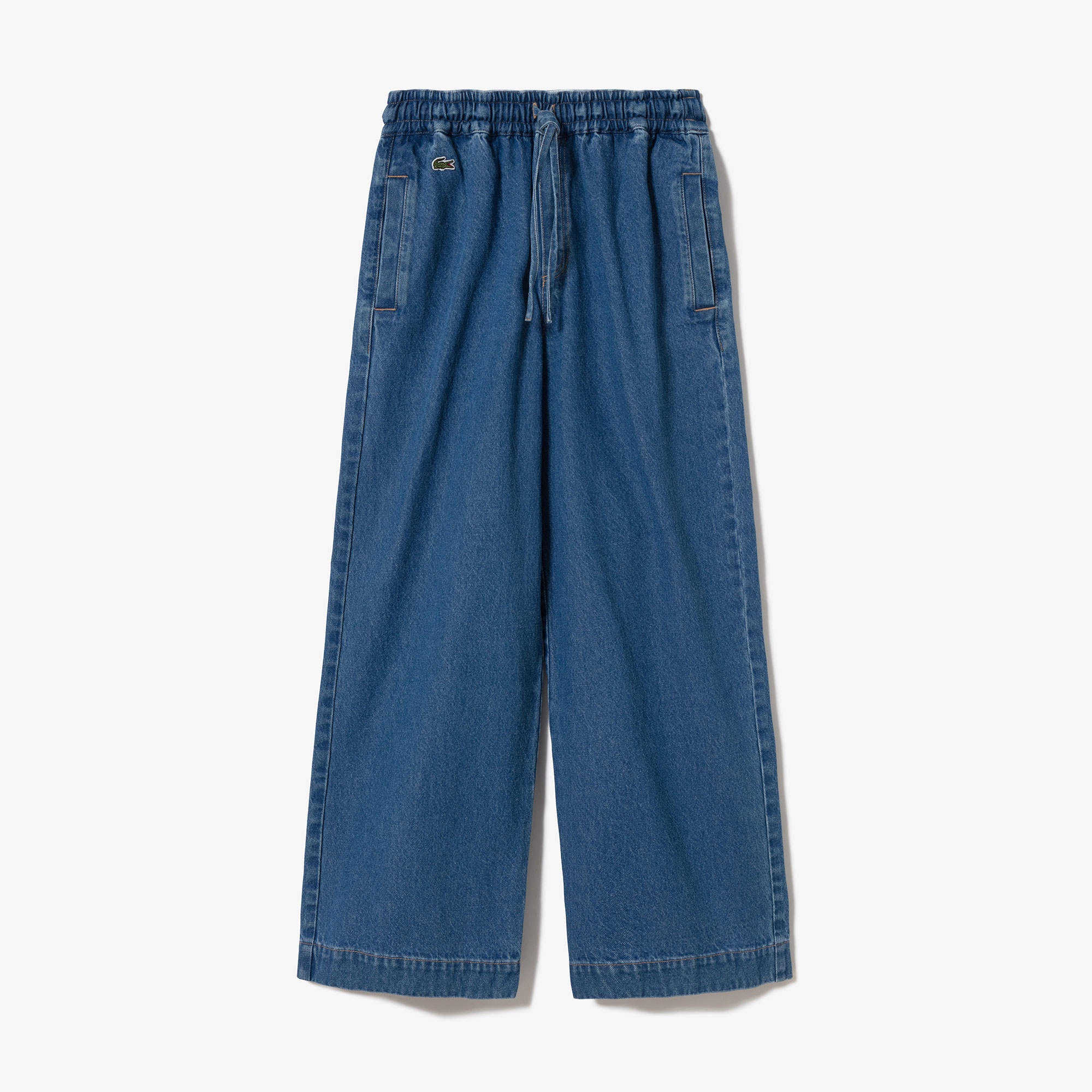 ワイドレッグイージーデニムパンツ
