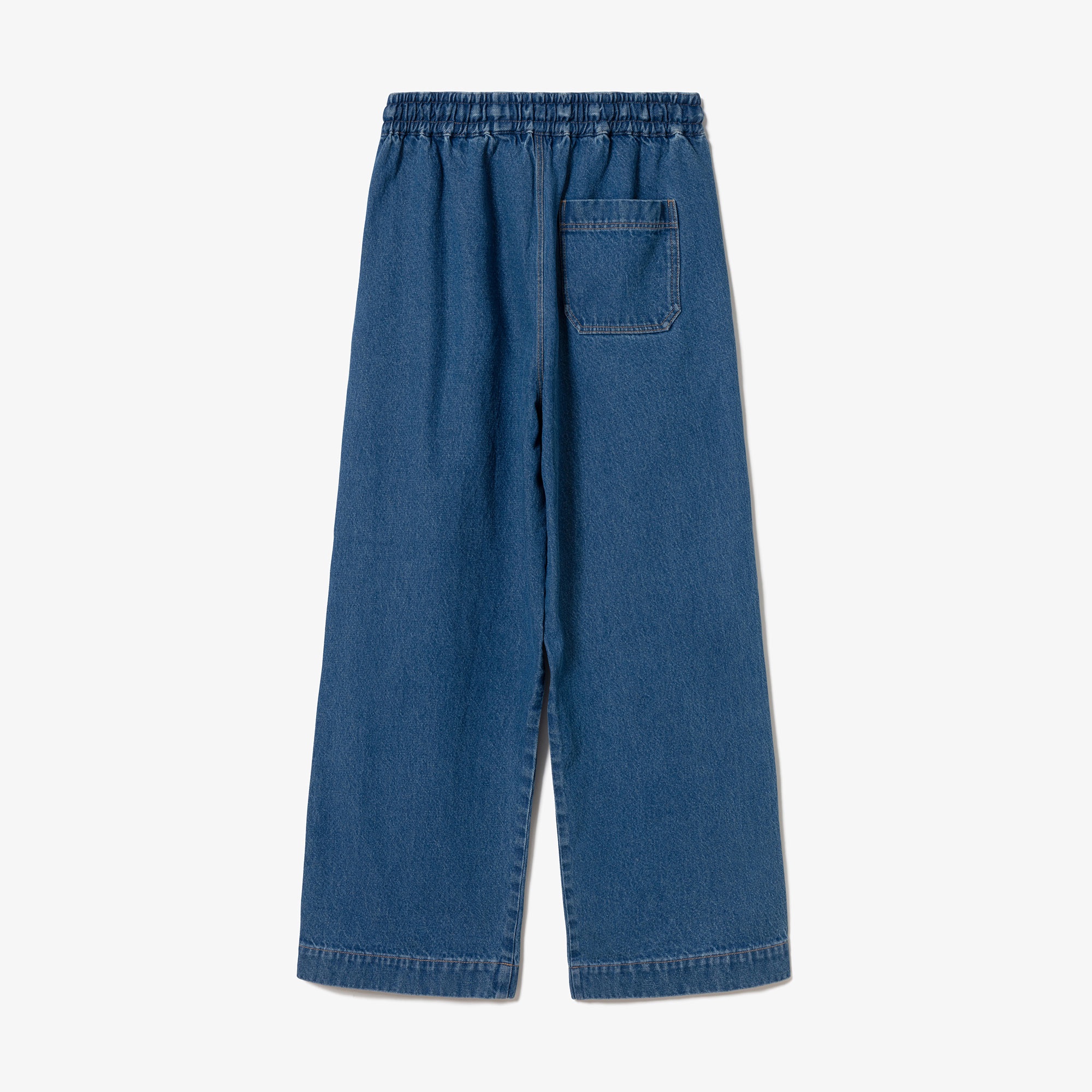 ワイドレッグイージーデニムパンツ