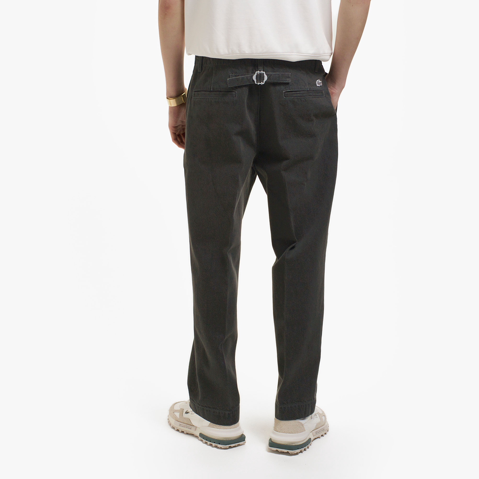 プリーツエフェクトデニム ワークパンツ