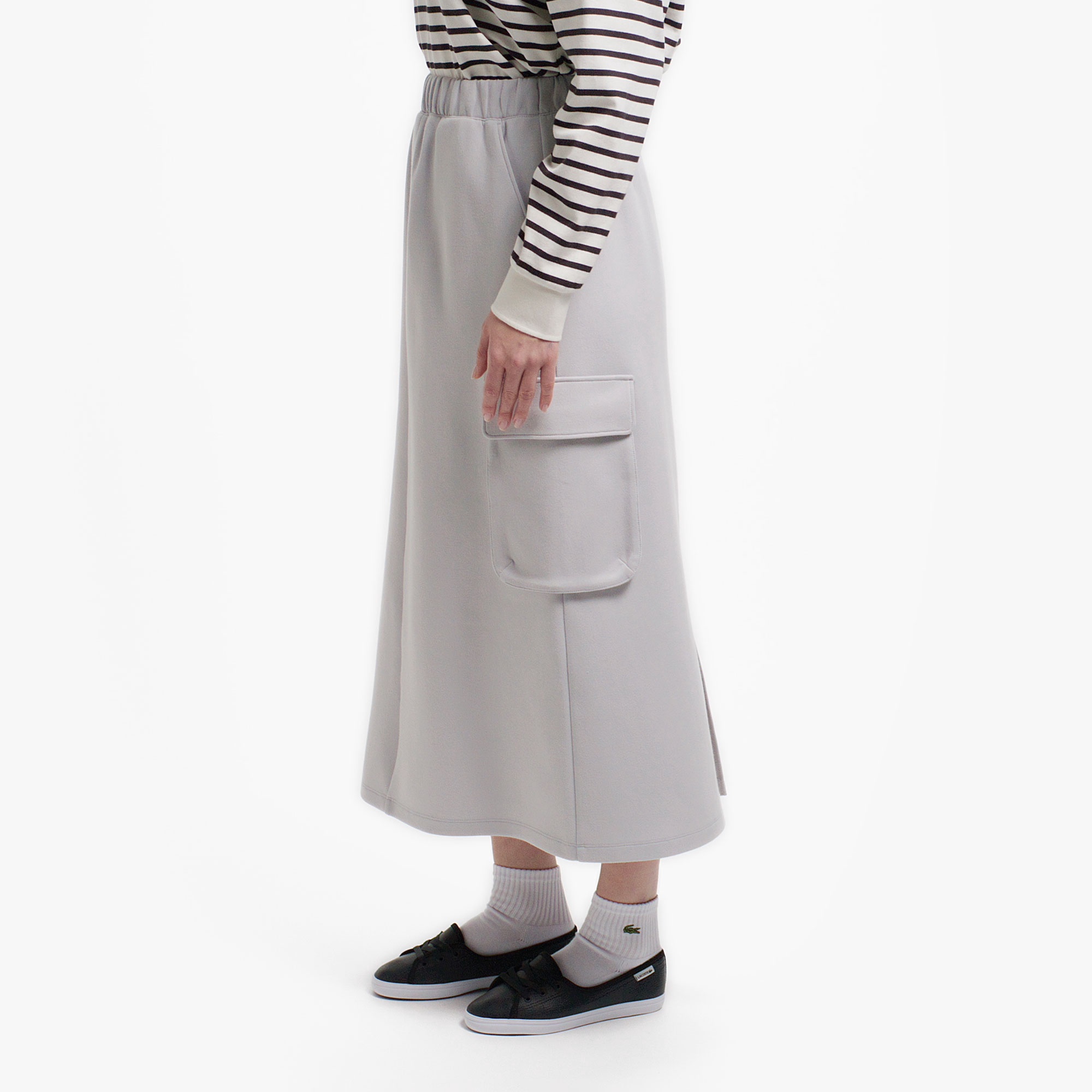 ダブルフェイスジャージカーゴスカート