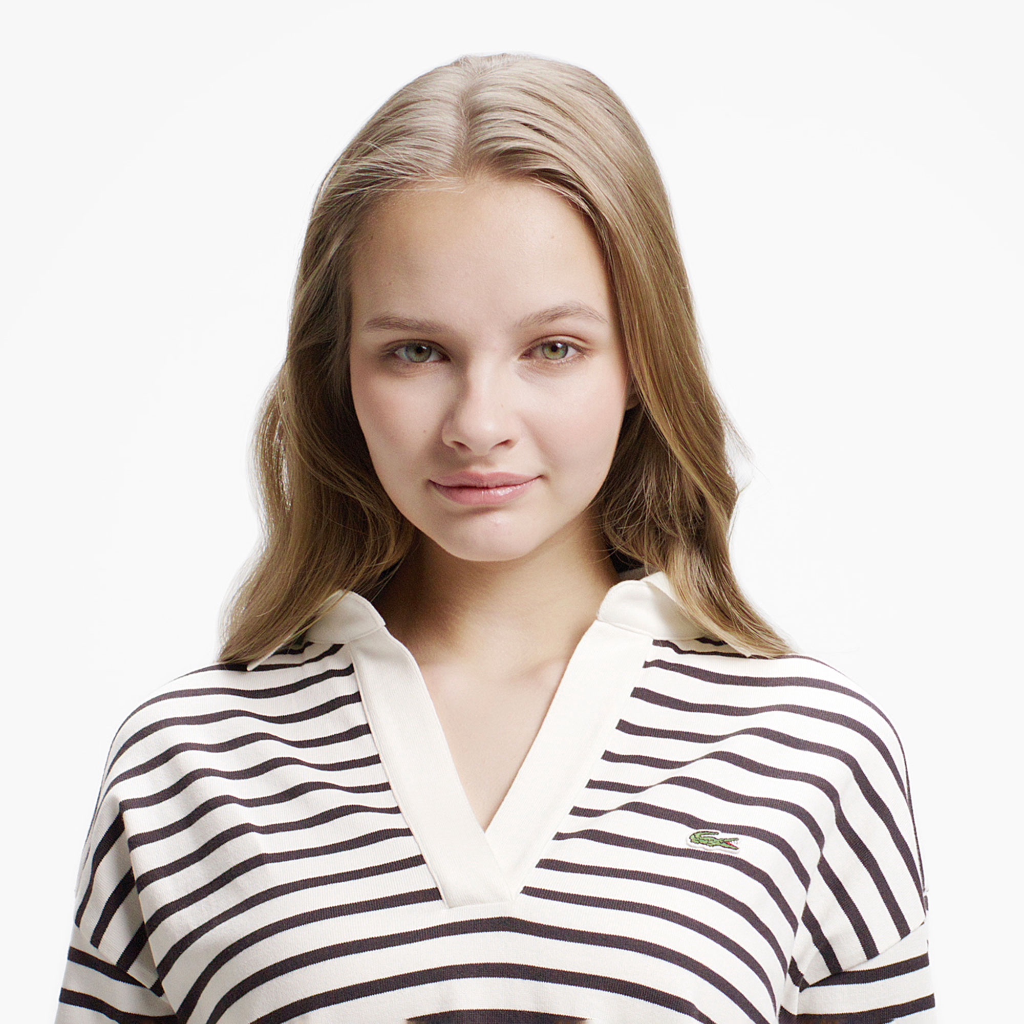 スキッパーネックラガーシャツ