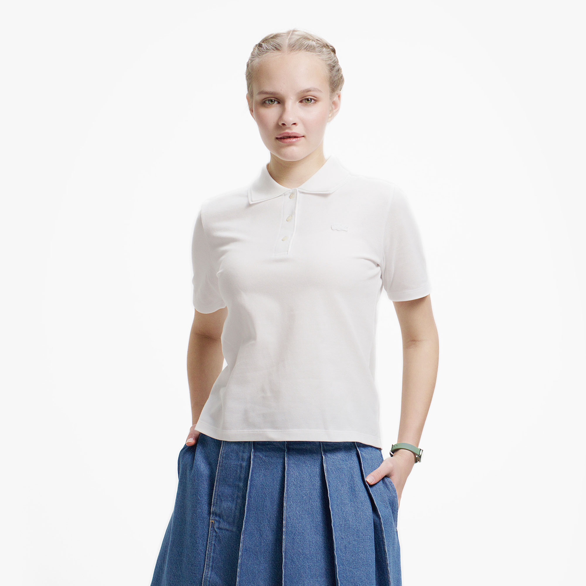 ダブルカラーポロシャツ