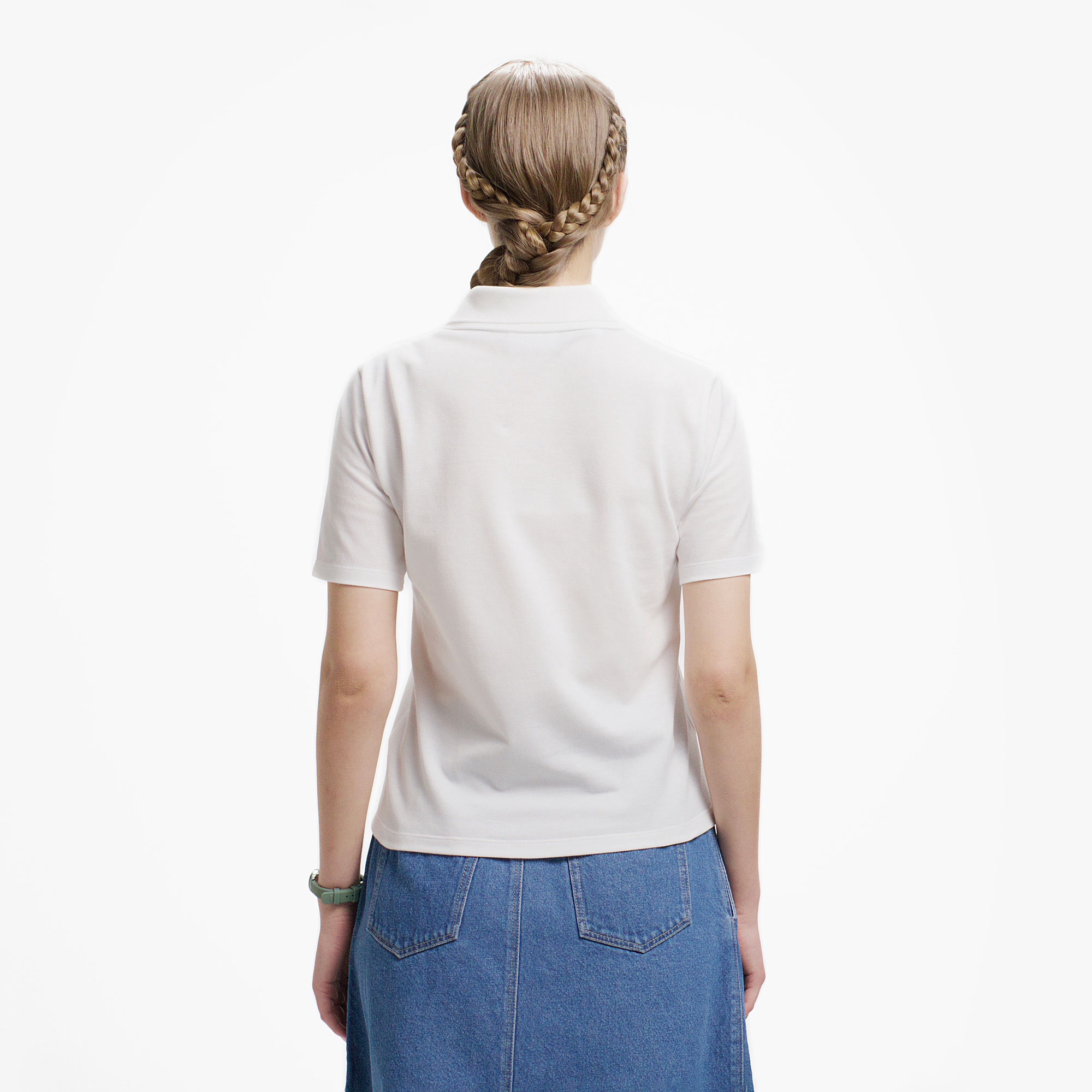 ダブルカラーポロシャツ