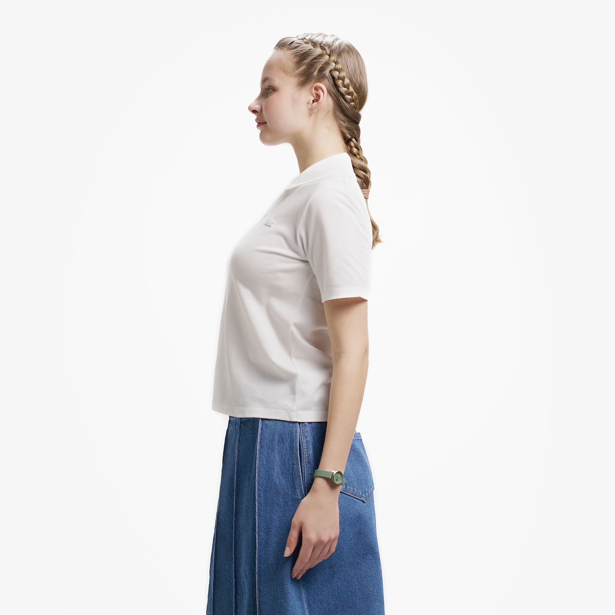 ダブルカラーポロシャツ