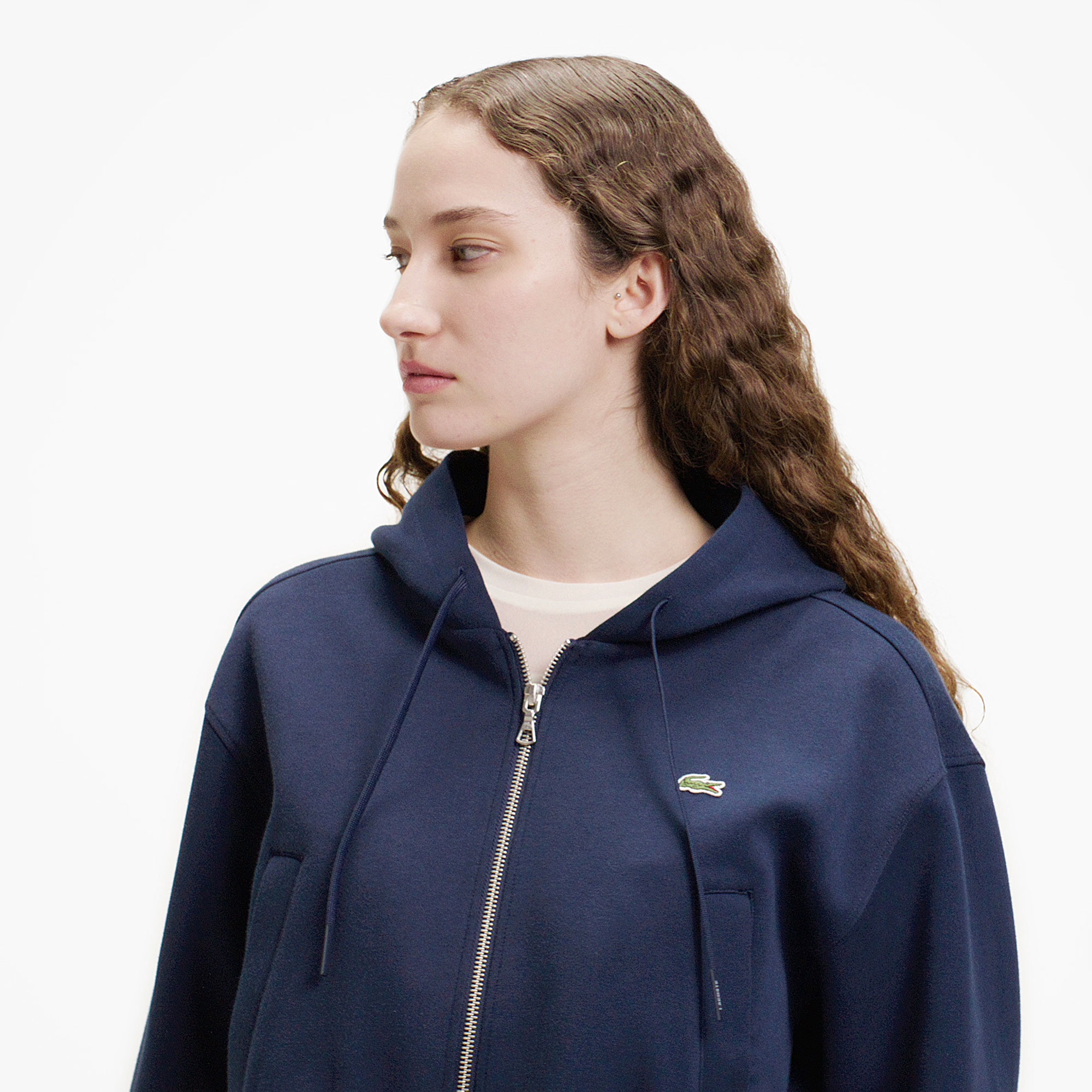 ダブルフェイスジャージジップフーディー