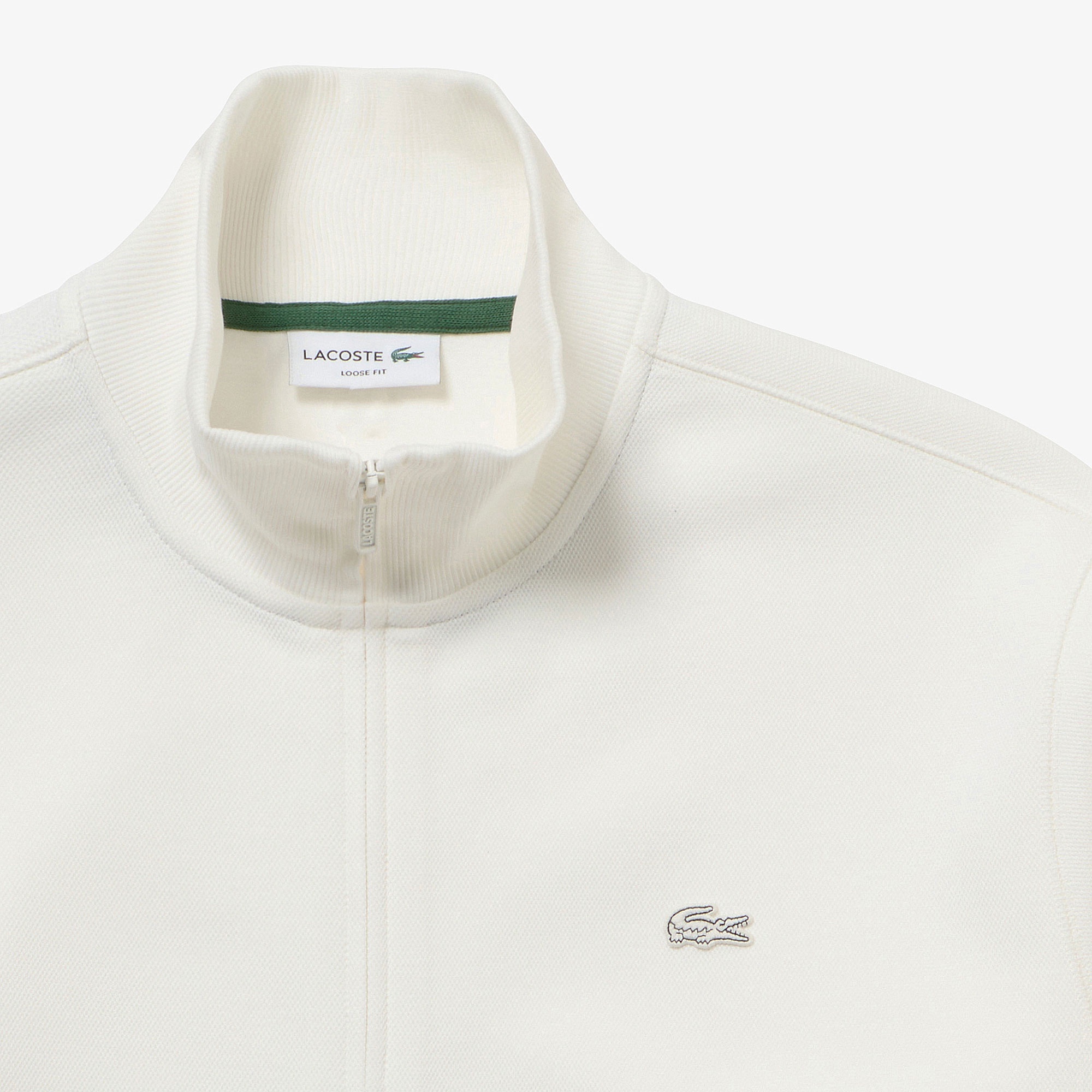 鹿の子ジップニット