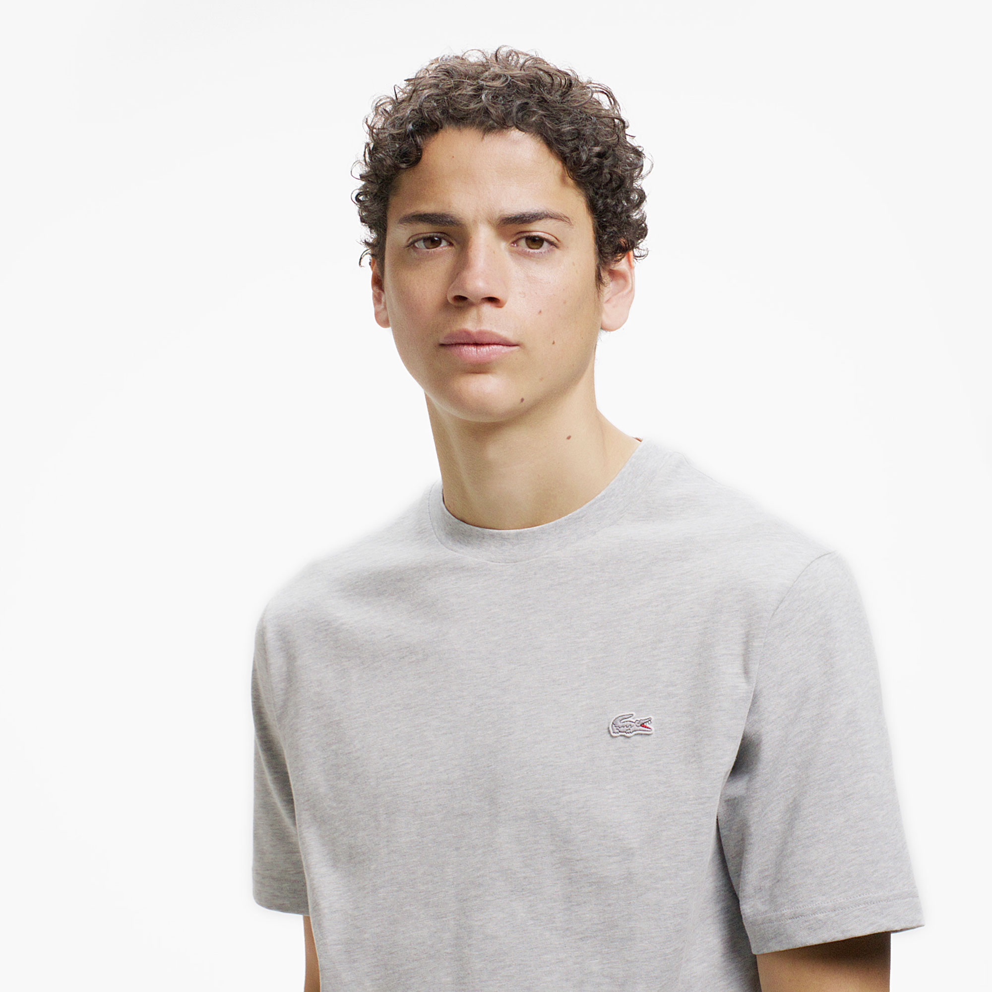 アウトラインクロッククルーネックTシャツ