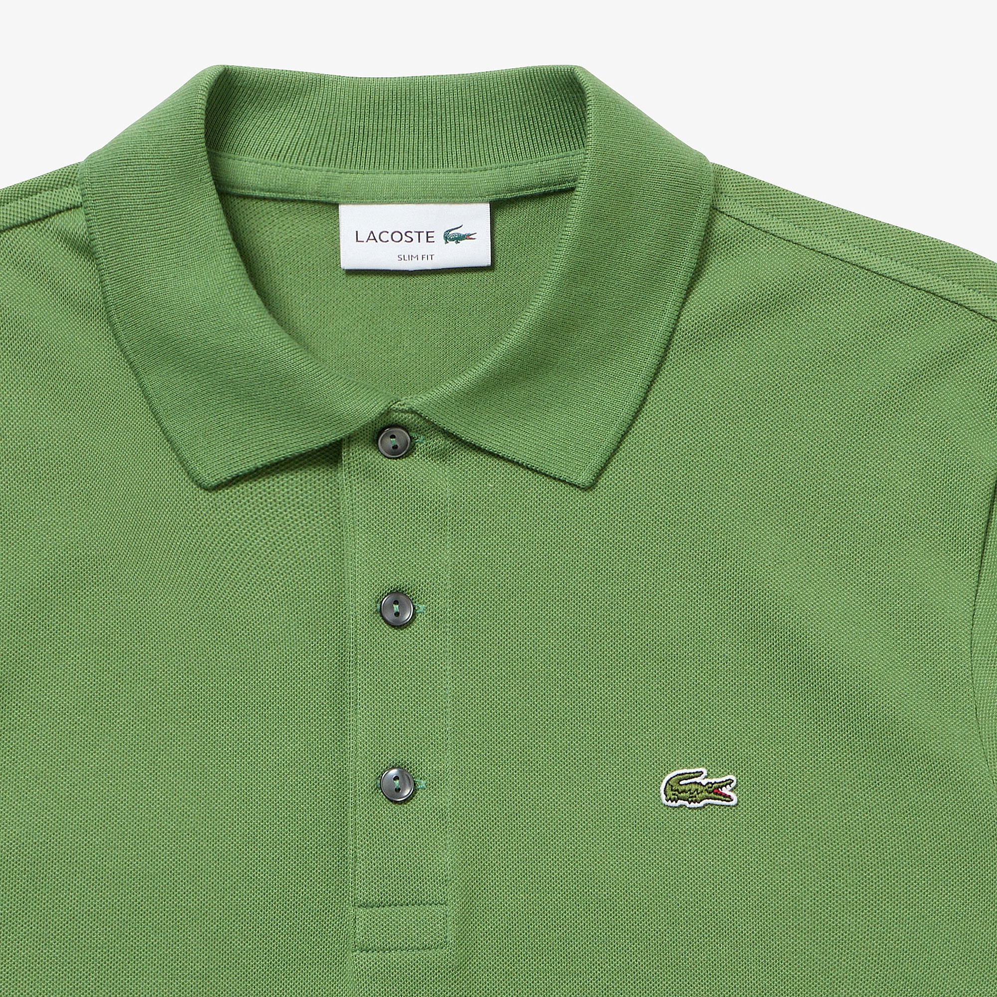 スリムフィットソリッドポロシャツ (半袖)