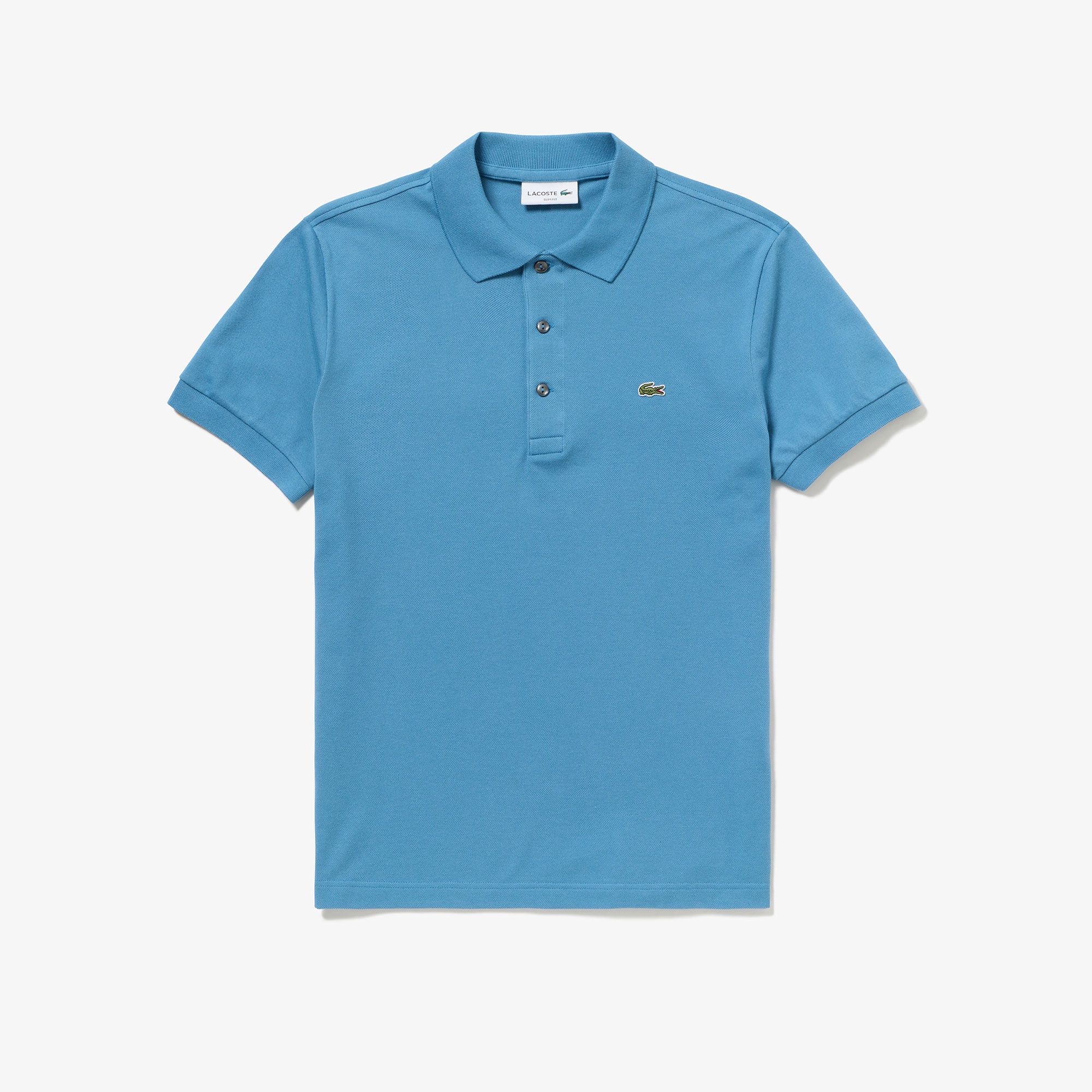 スリムフィットソリッドポロシャツ (半袖)