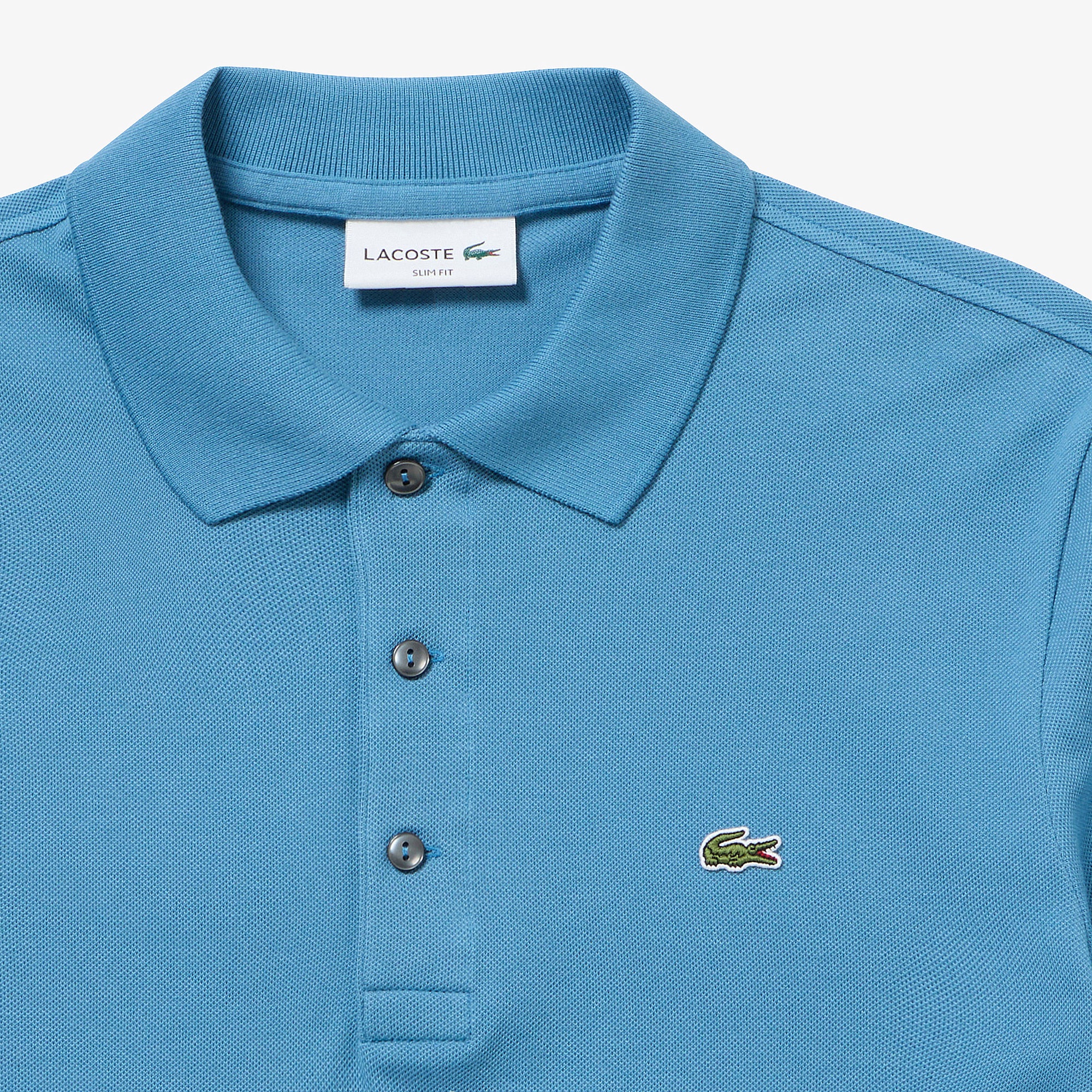 スリムフィットソリッドポロシャツ (半袖)