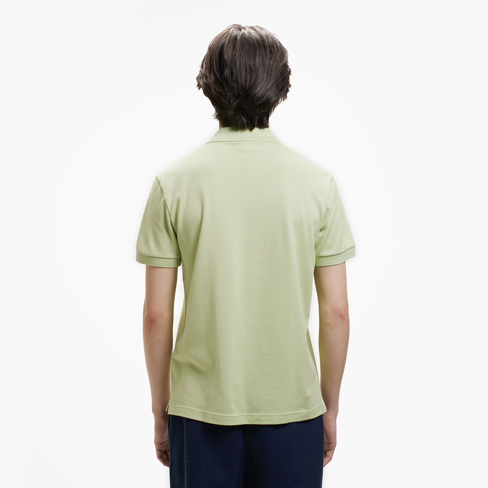 スリムフィットソリッドポロシャツ (半袖)